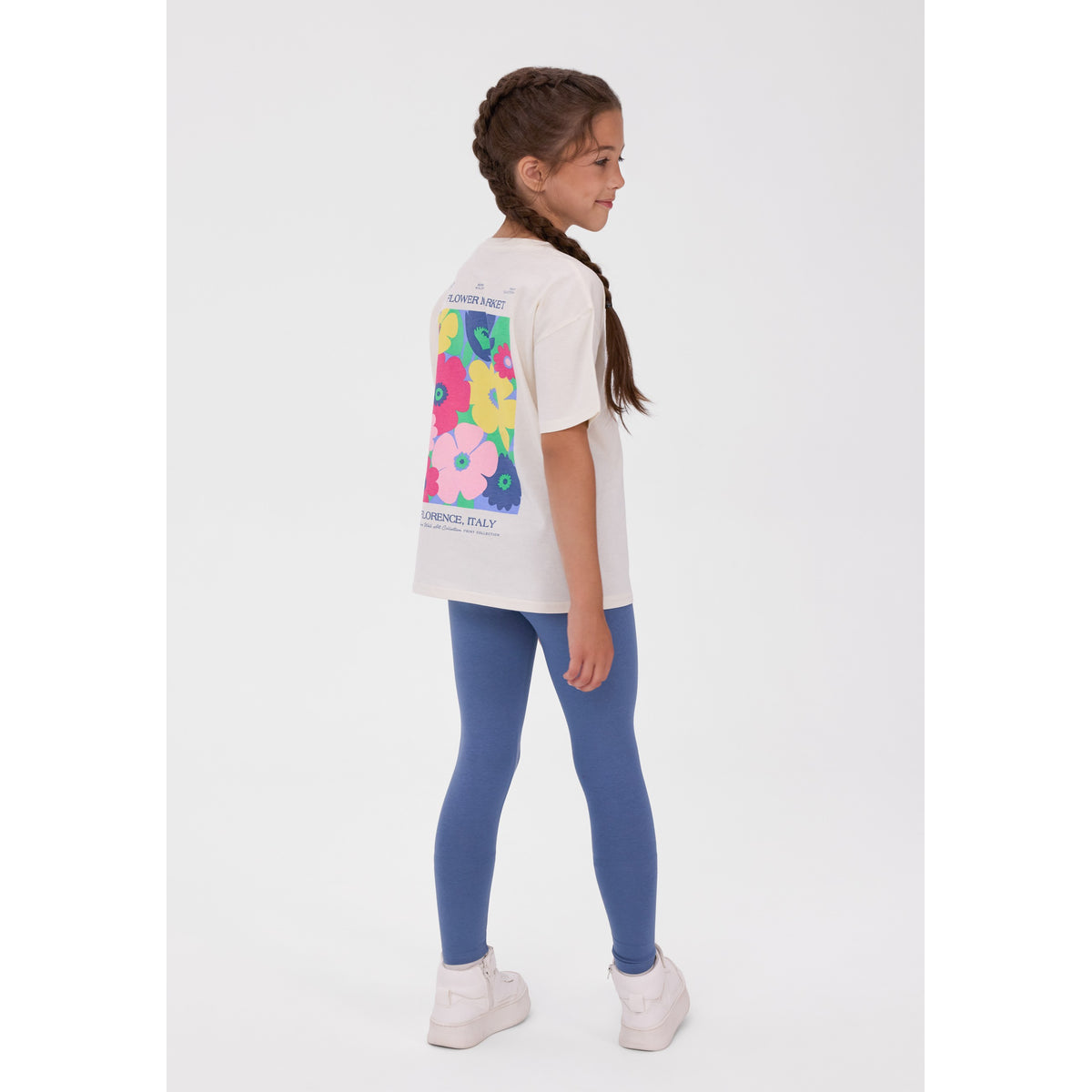 Girls' t-shirt and leggings sets 2-pack in mixed colours — complete product view for square Shop card