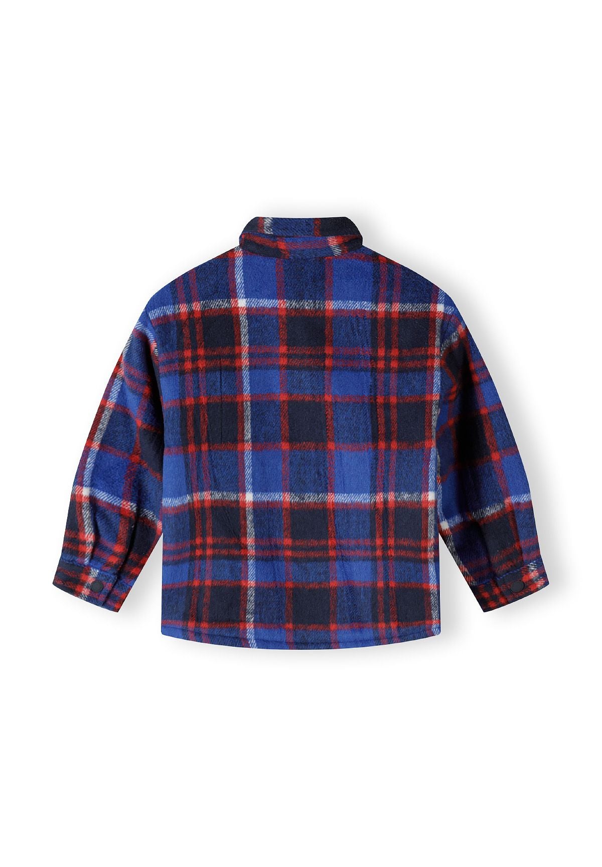 Padded Check Shirt Jacket, Blue Red Navy - 3