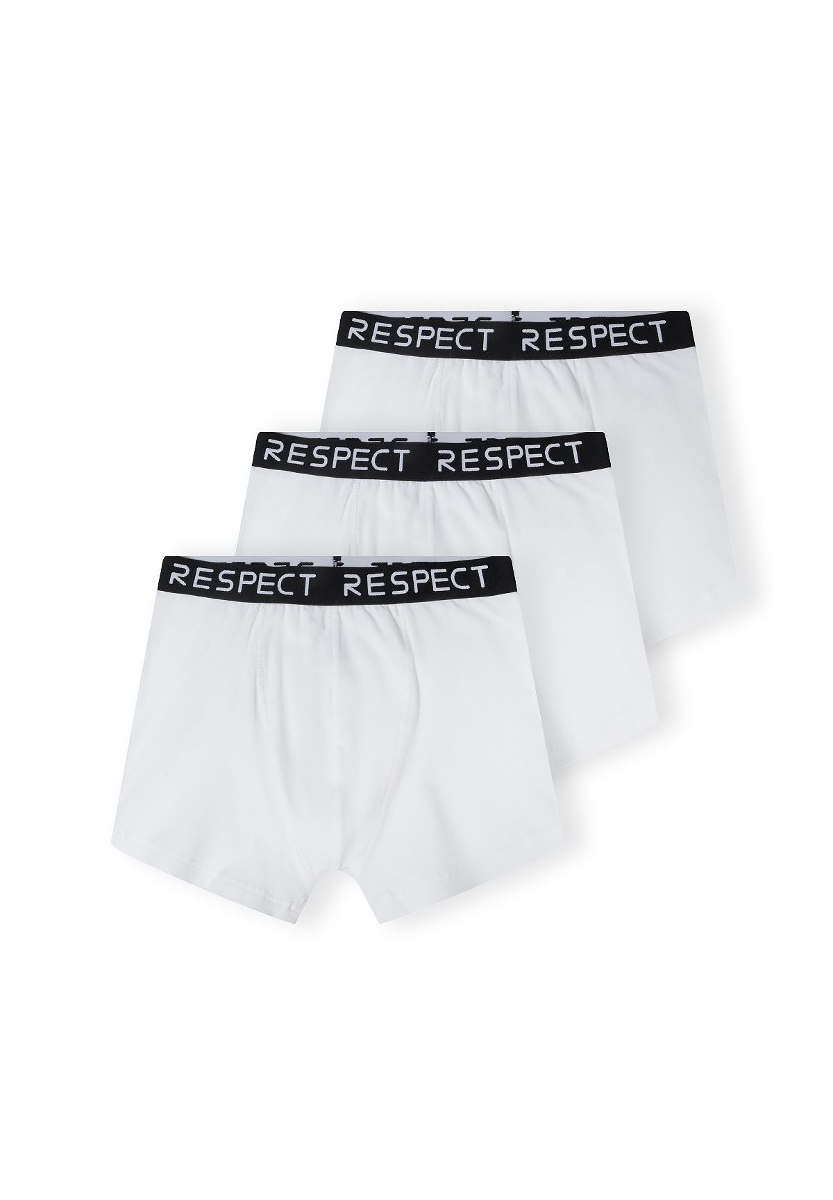 Boxers 3-Pack, Respect Waistband, White - 1