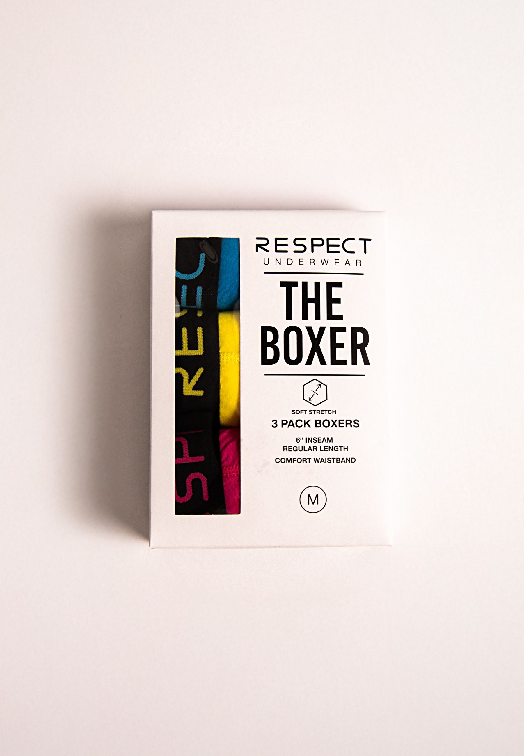 Boxer Shorts 3-Pack, RESPECT Waistband, Multicolor - 5
