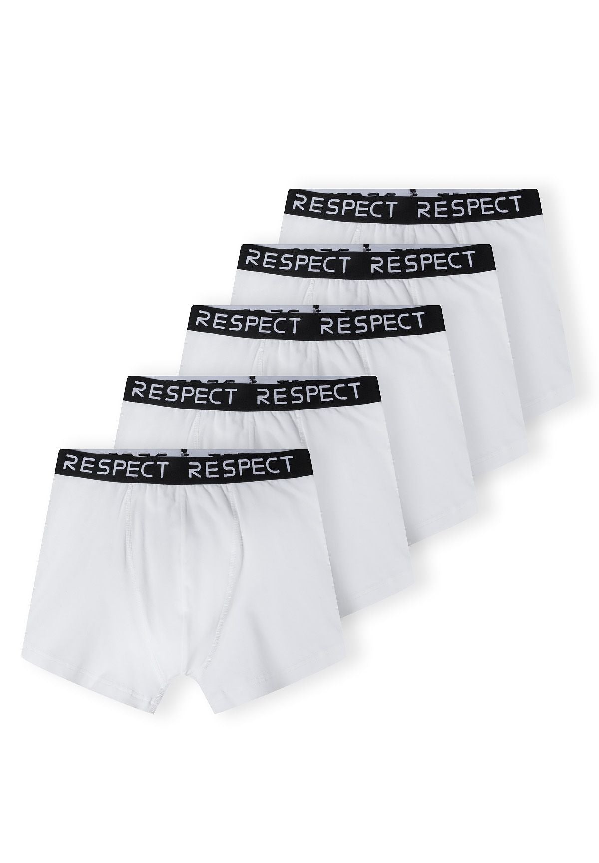 Boxers 5-Pack RESPECT Waistband White - 1