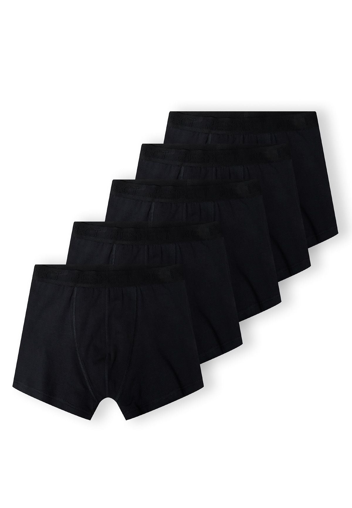 Mens Boxers 5-Pack, Black, Classic Fit - 1