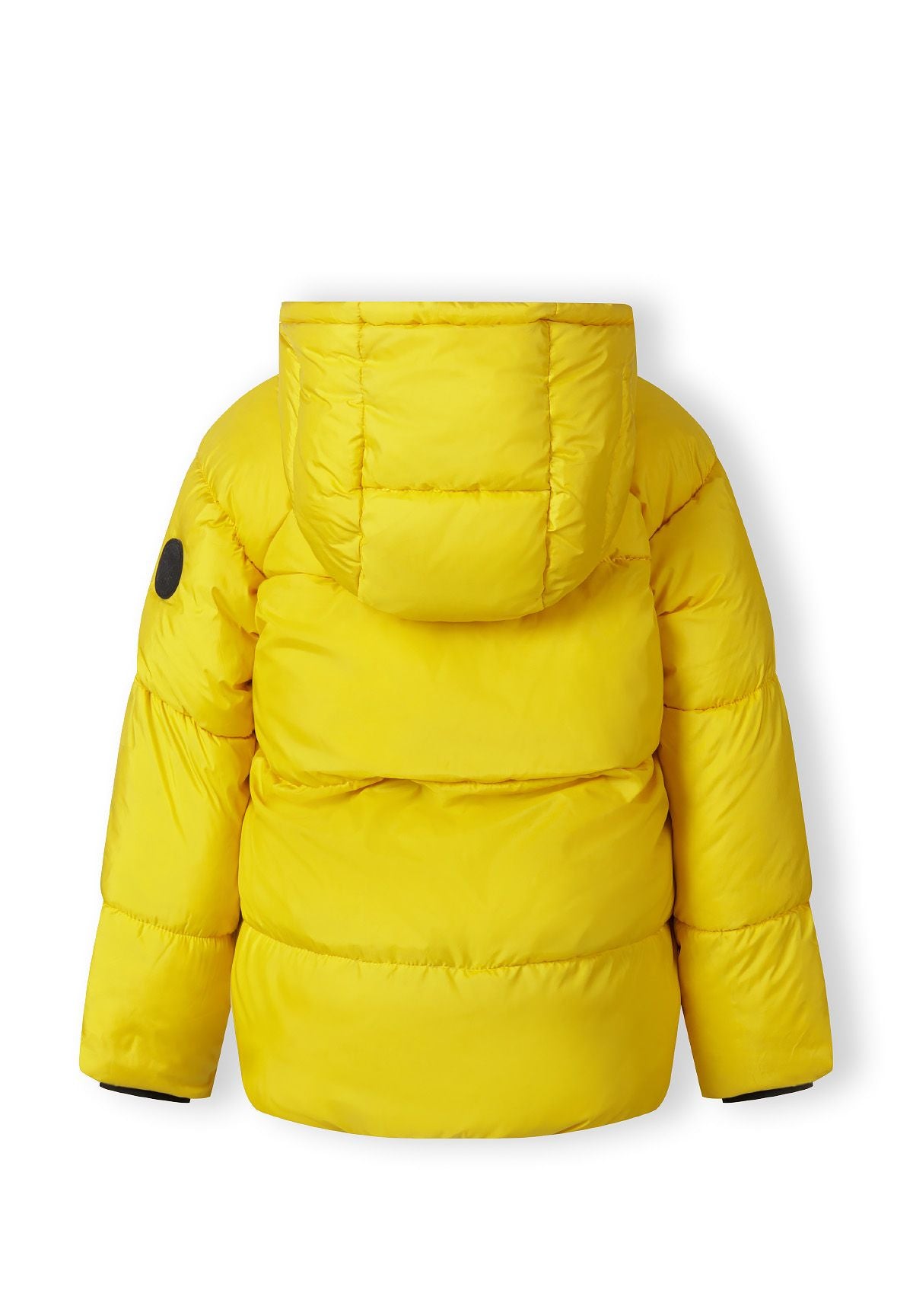 Quilted Puffer Jacket, Yellow, Hooded - 3