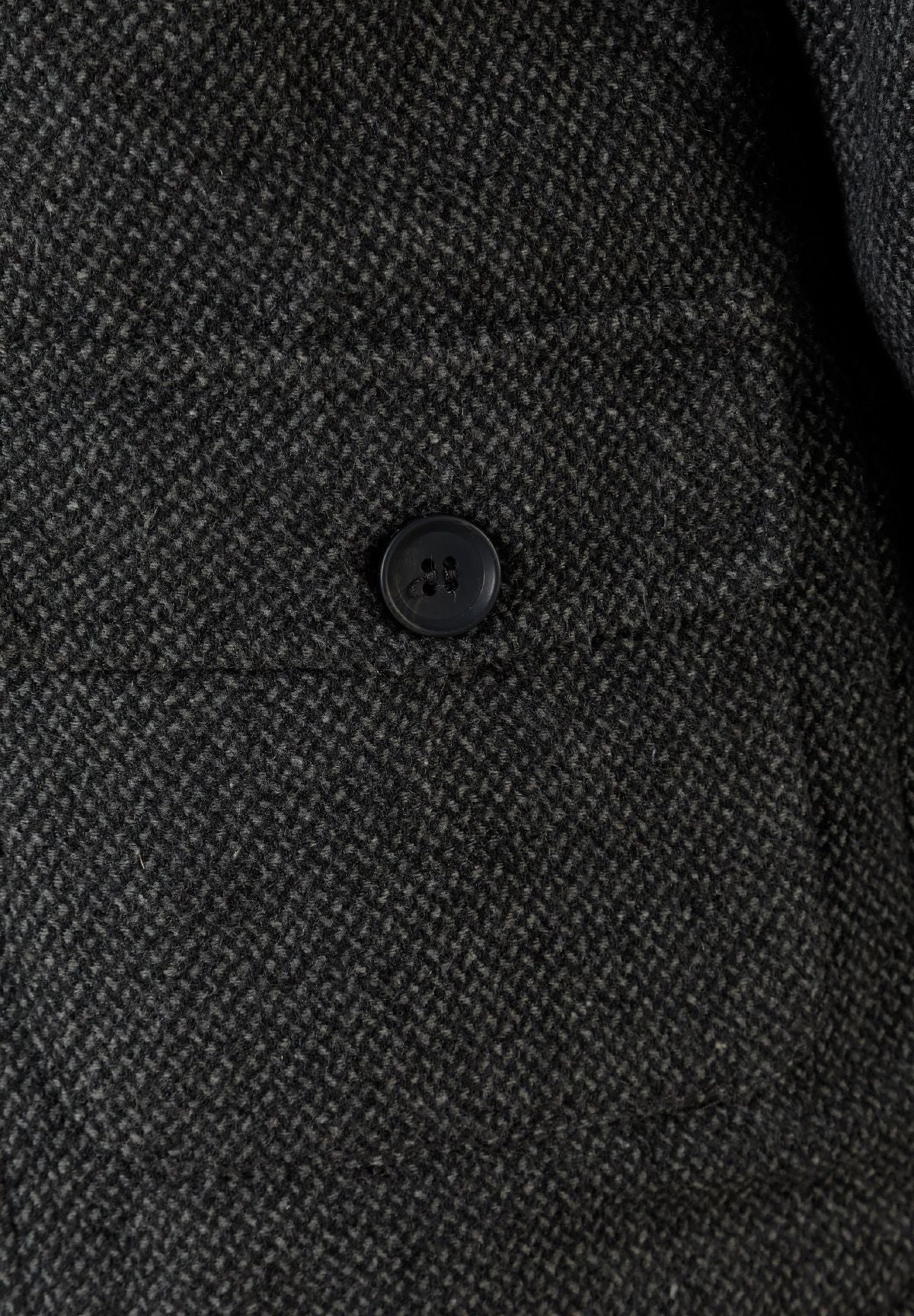 Duffle Coat, Grey Tweed, Hooded, Toggle Front - 5