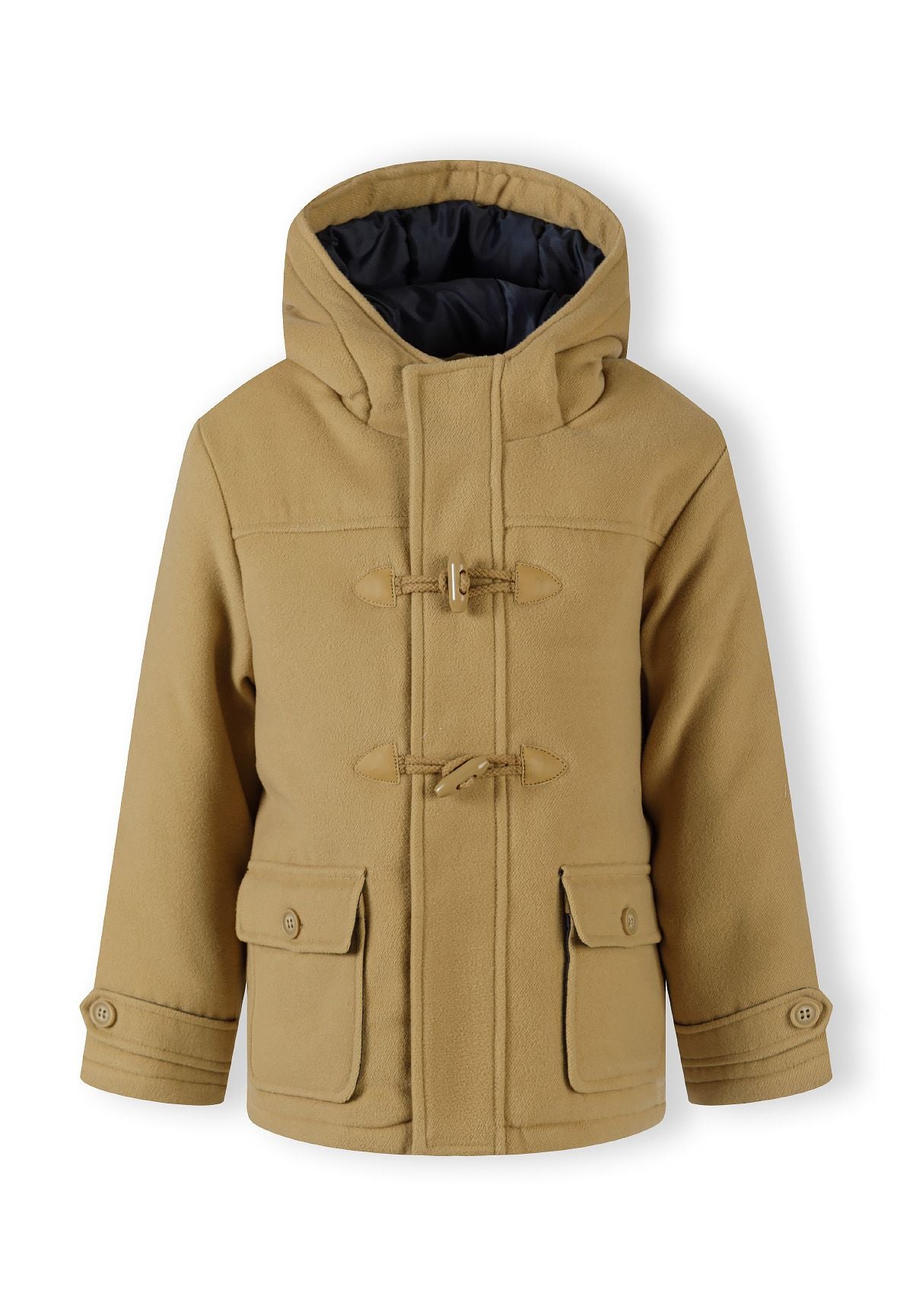 Duffle Coat Toggle Fastening Hooded Beige - 2
