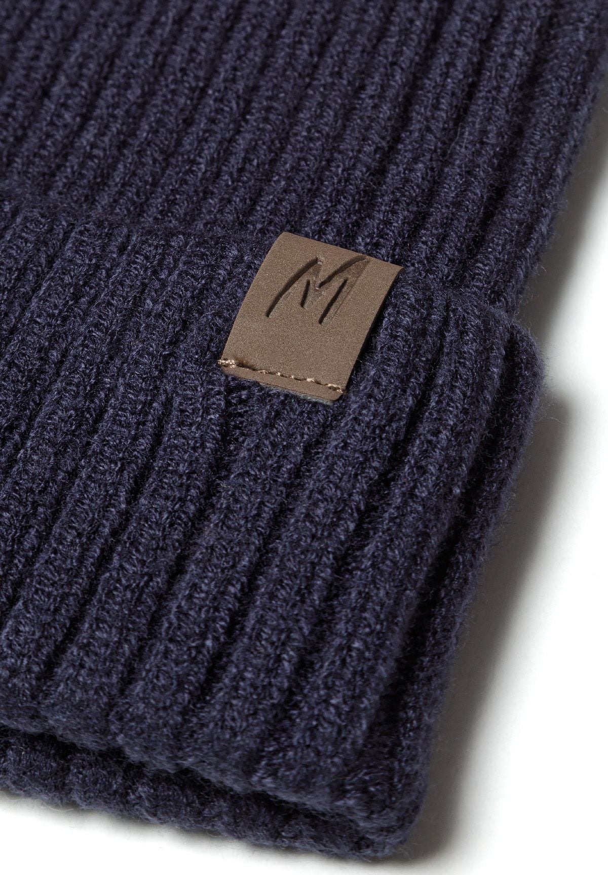Ribbed Knit Beanies 3-Pack, Navy Grey Burgundy - 7