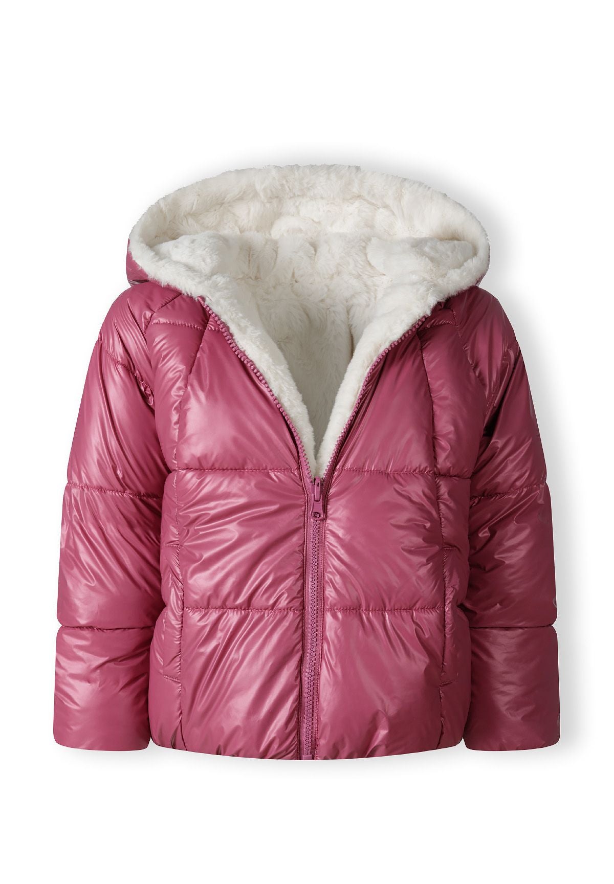The quilted side of the reversible jacket, shown open.