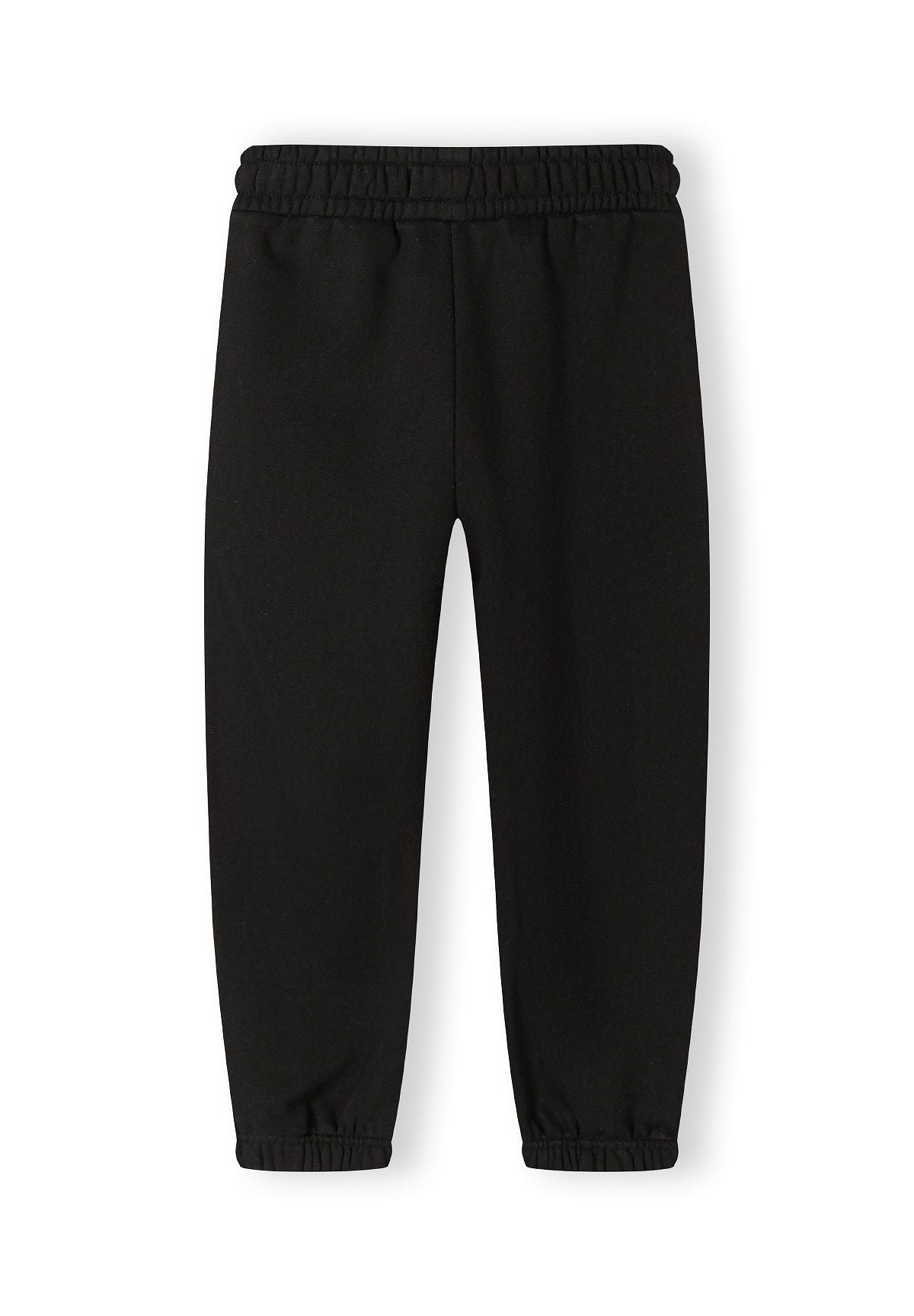 Black hoodie and joggers set, joggers back.