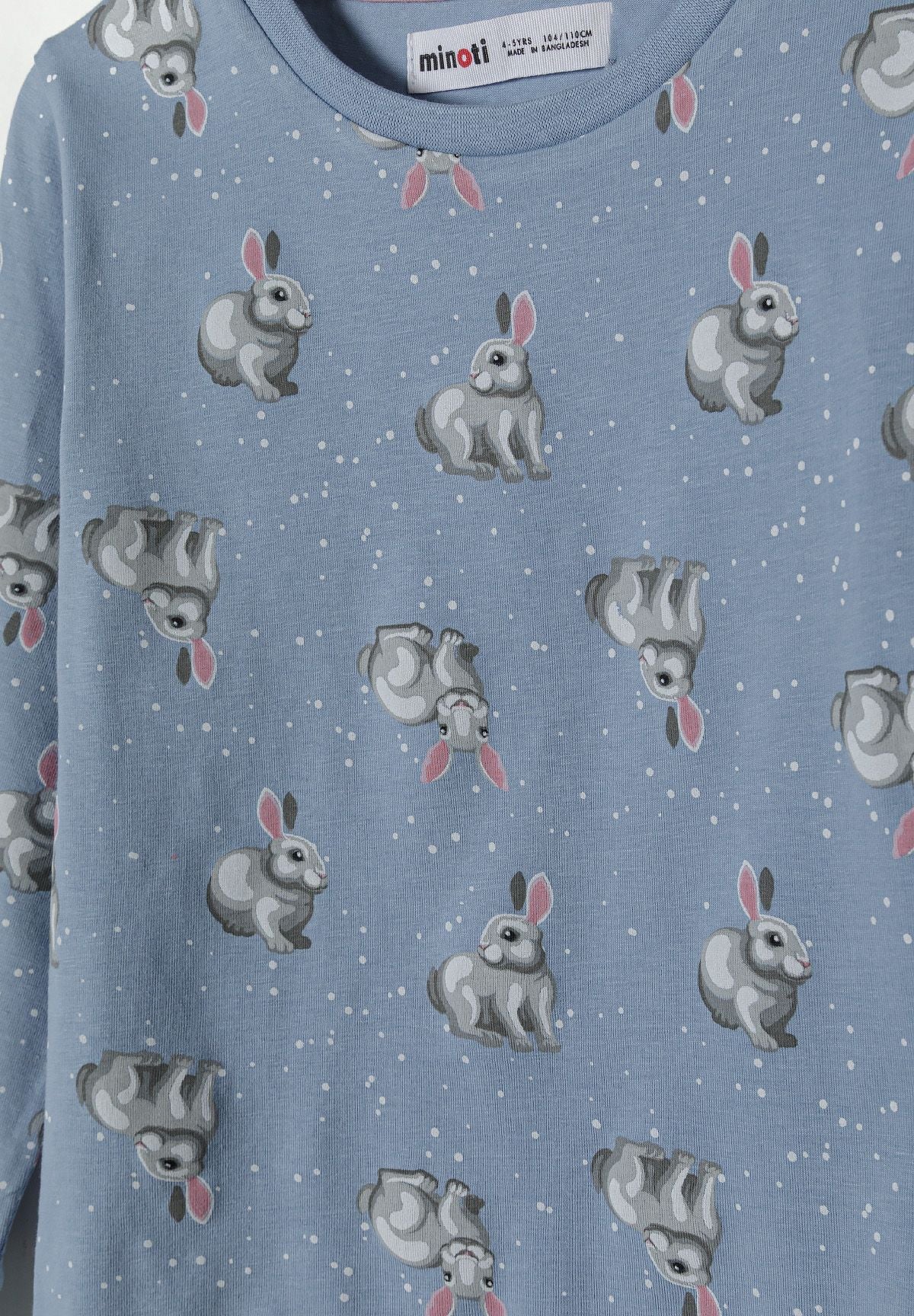 Pyjama Set 2-Pack, Bunny & Polka Dot, Pink Blue - 17