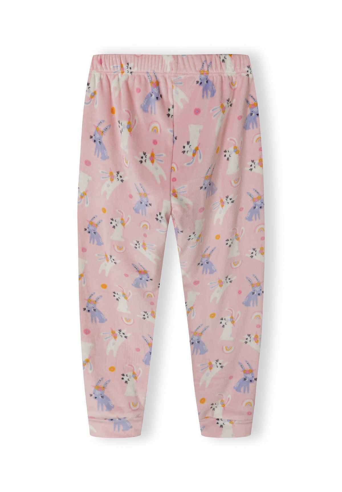 Pink velour pyjamas, trousers back.