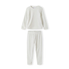 Girls' textured pyjamas in cream