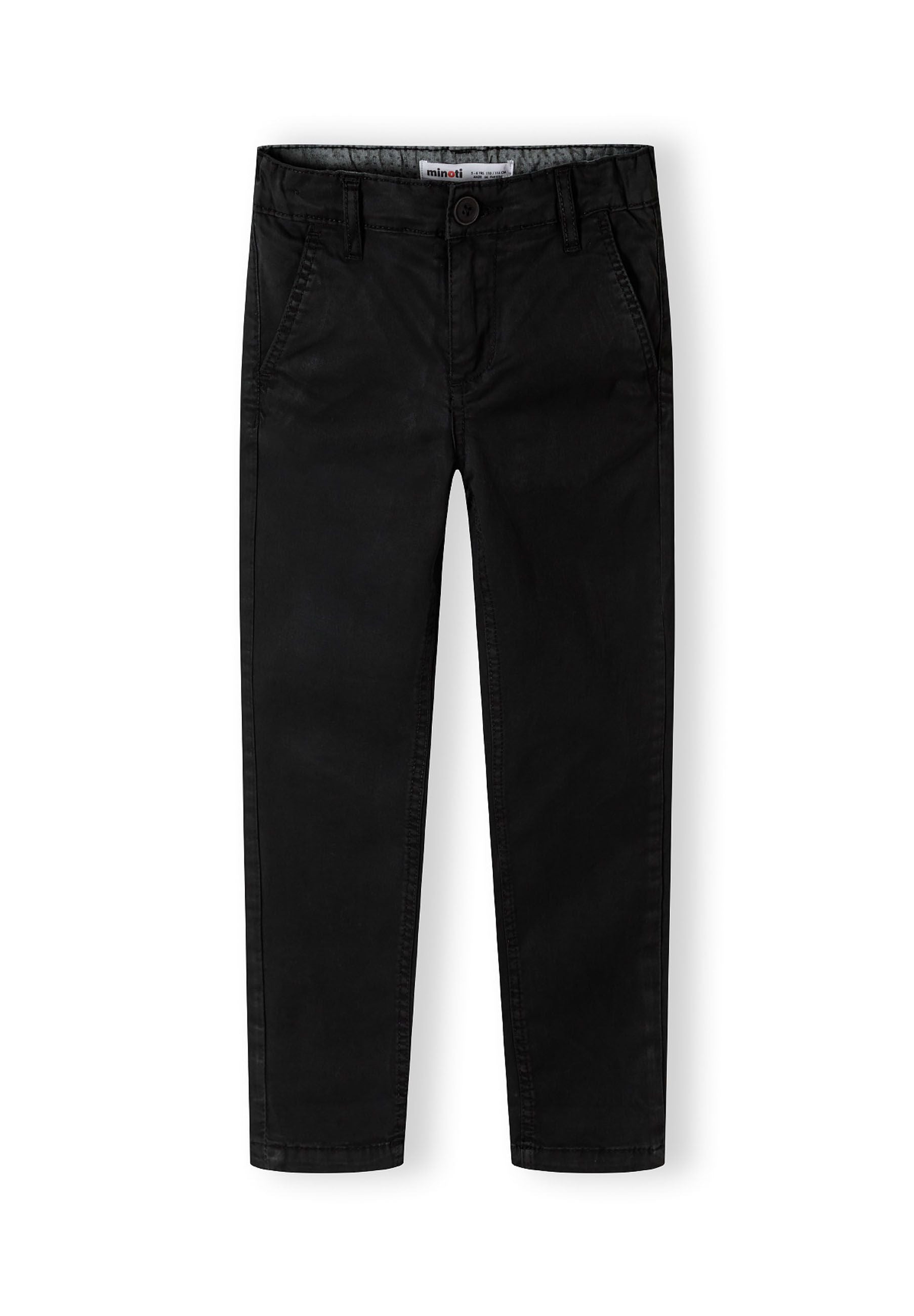 Slim Fit Chino Trousers, Black - 2