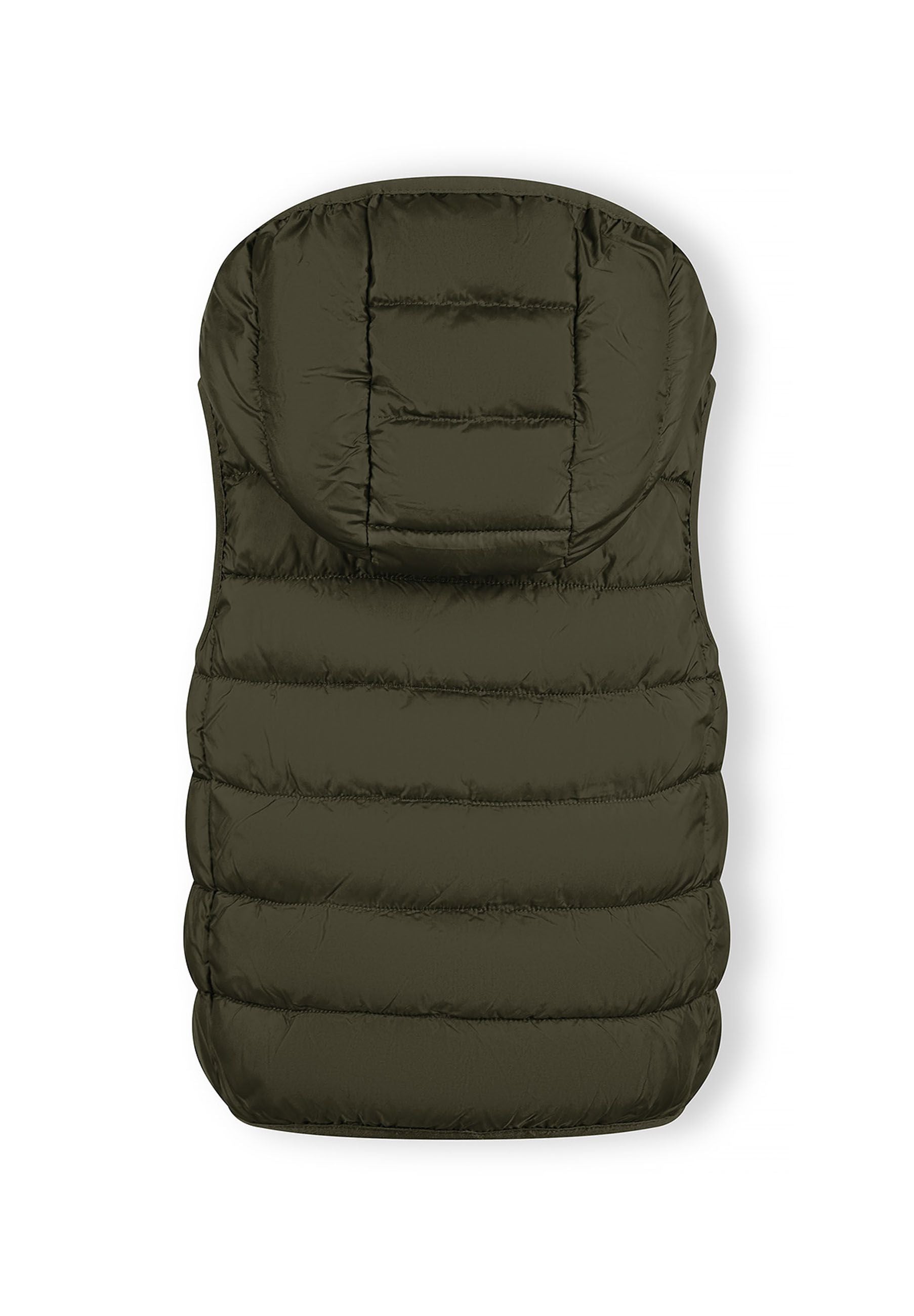 Padded Gilet, Detachable Hood, Khaki - 3