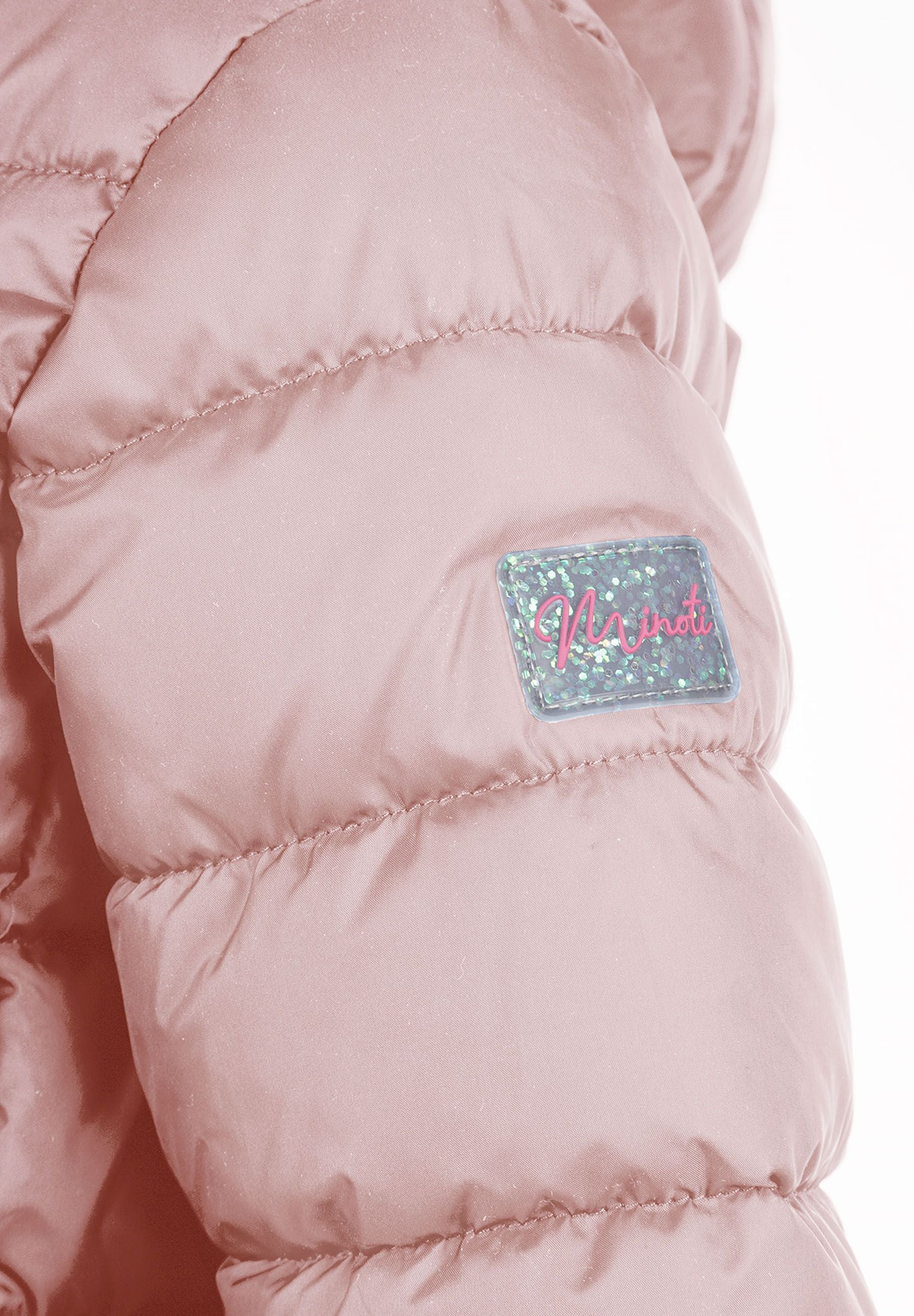 Quilted Puffer Jacket, Pink, Hooded - 6