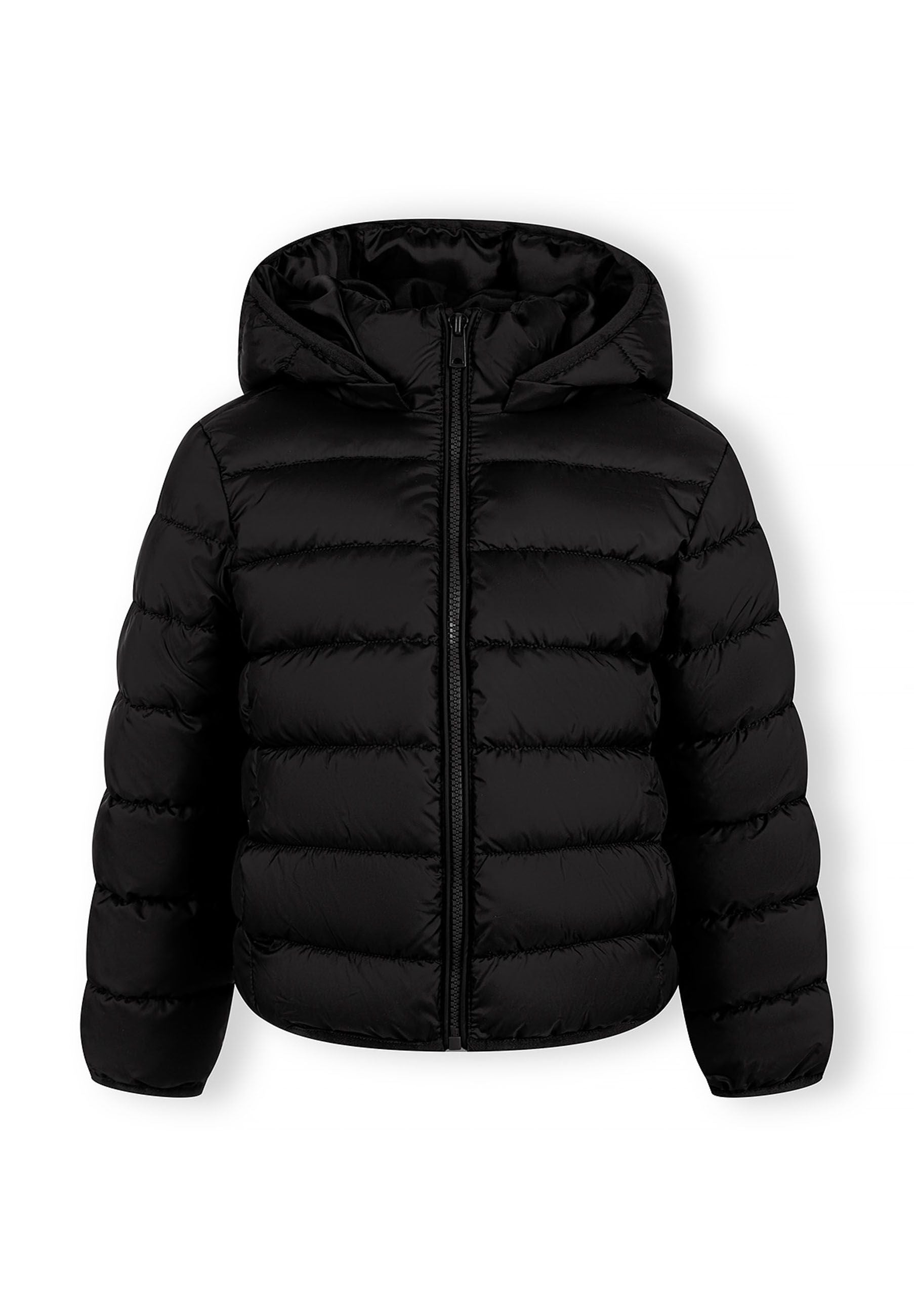 Gewatteerde Puffer Jas, Zwart, met Capuchon