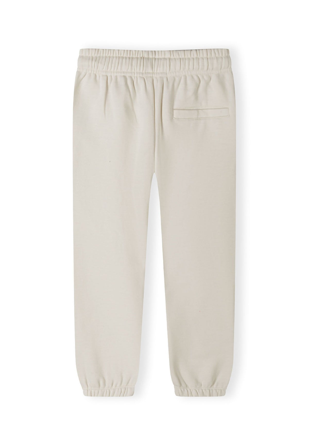 Cream hoodie and joggers set, joggers back.