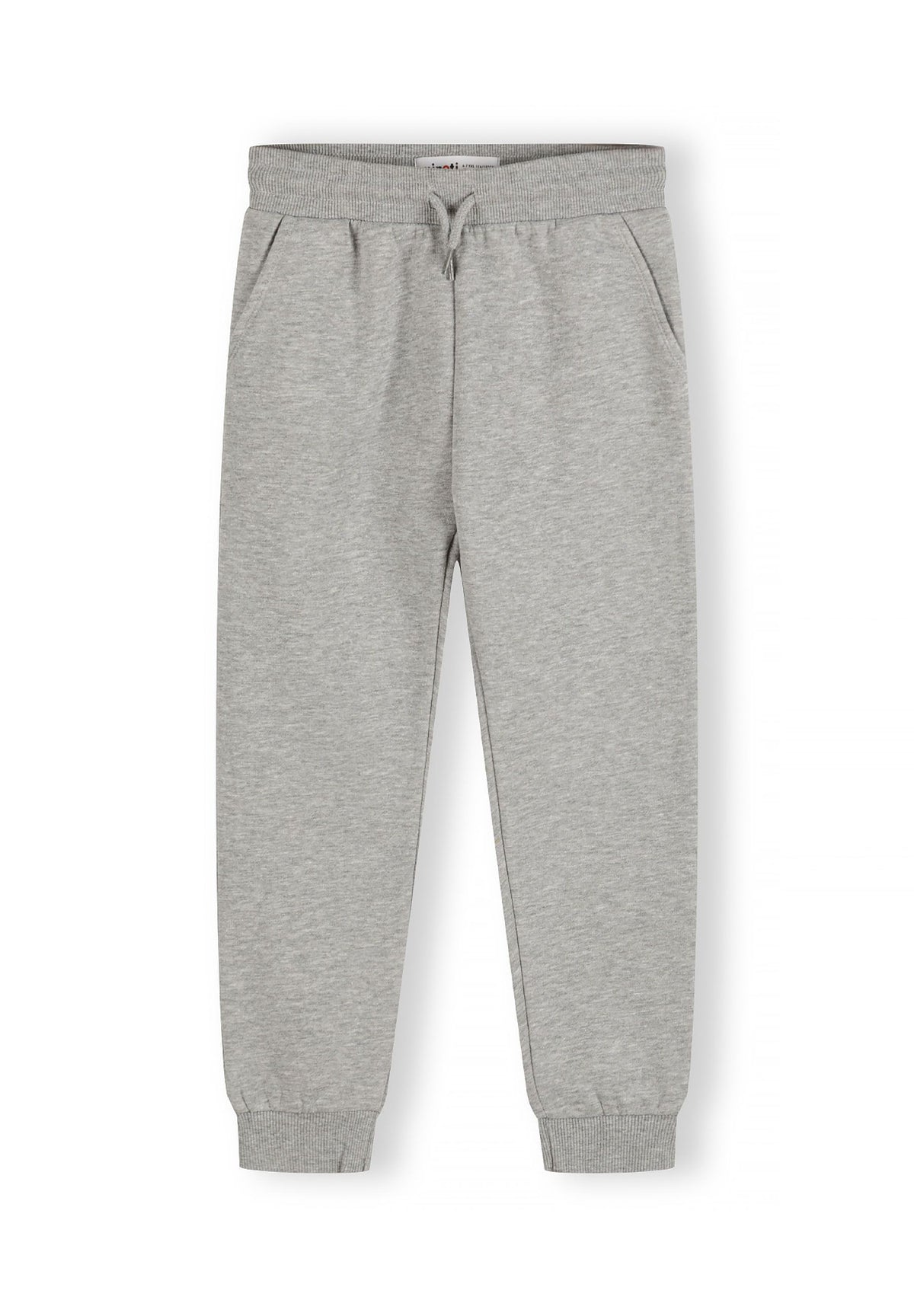 Black, dark green and grey marl joggers, grey front.