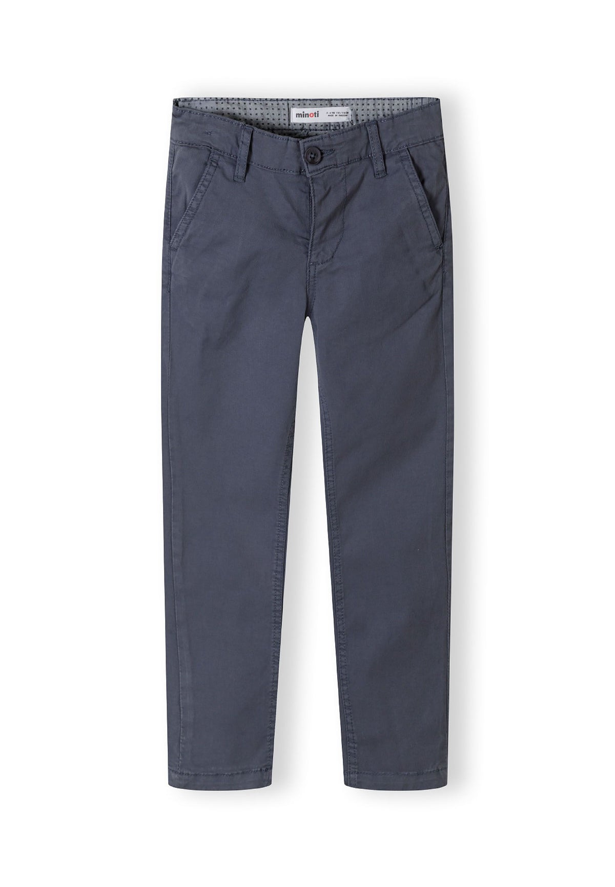 Blue grey chinos, chinos front.