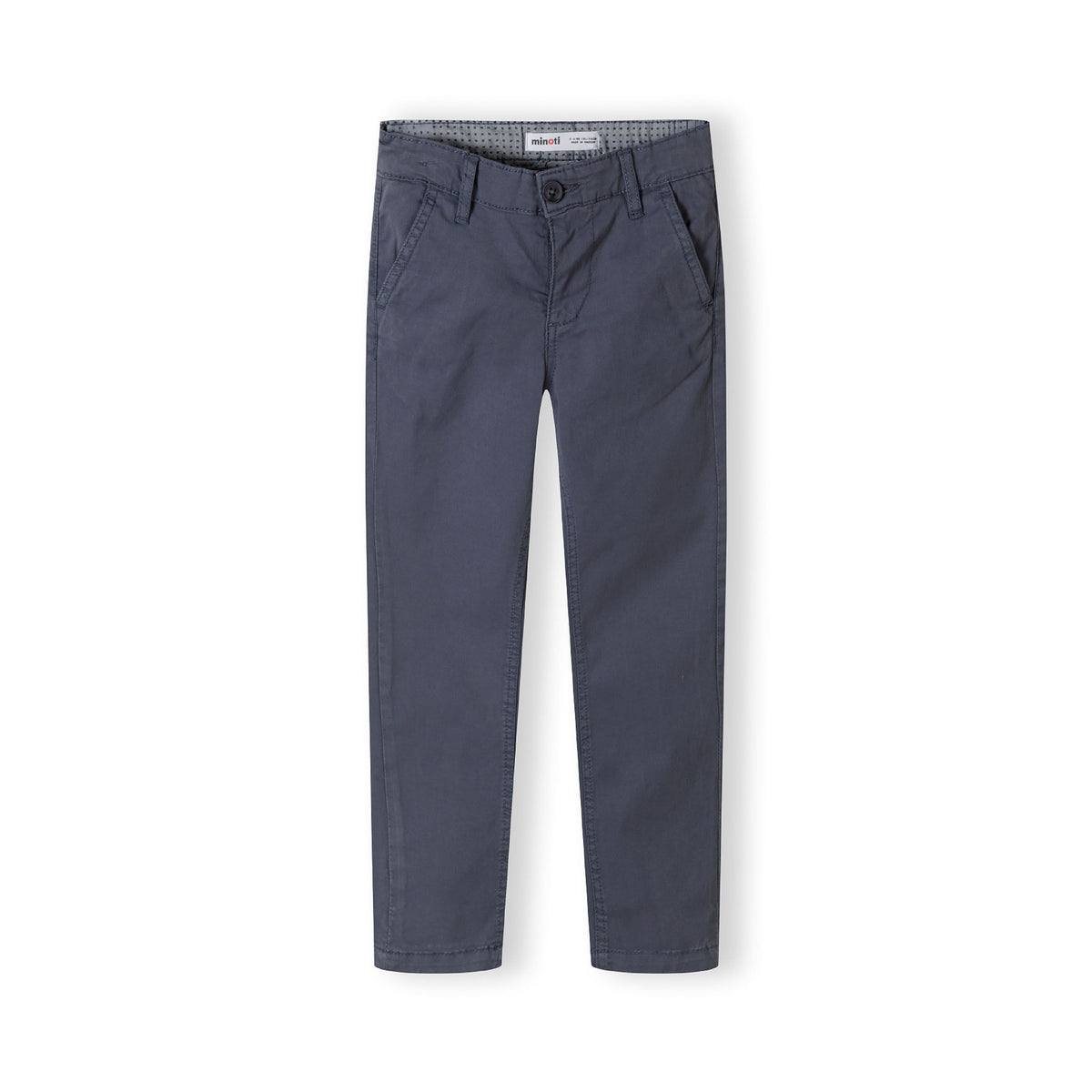 Boys' chinos in blue grey — complete product view for square Shop card