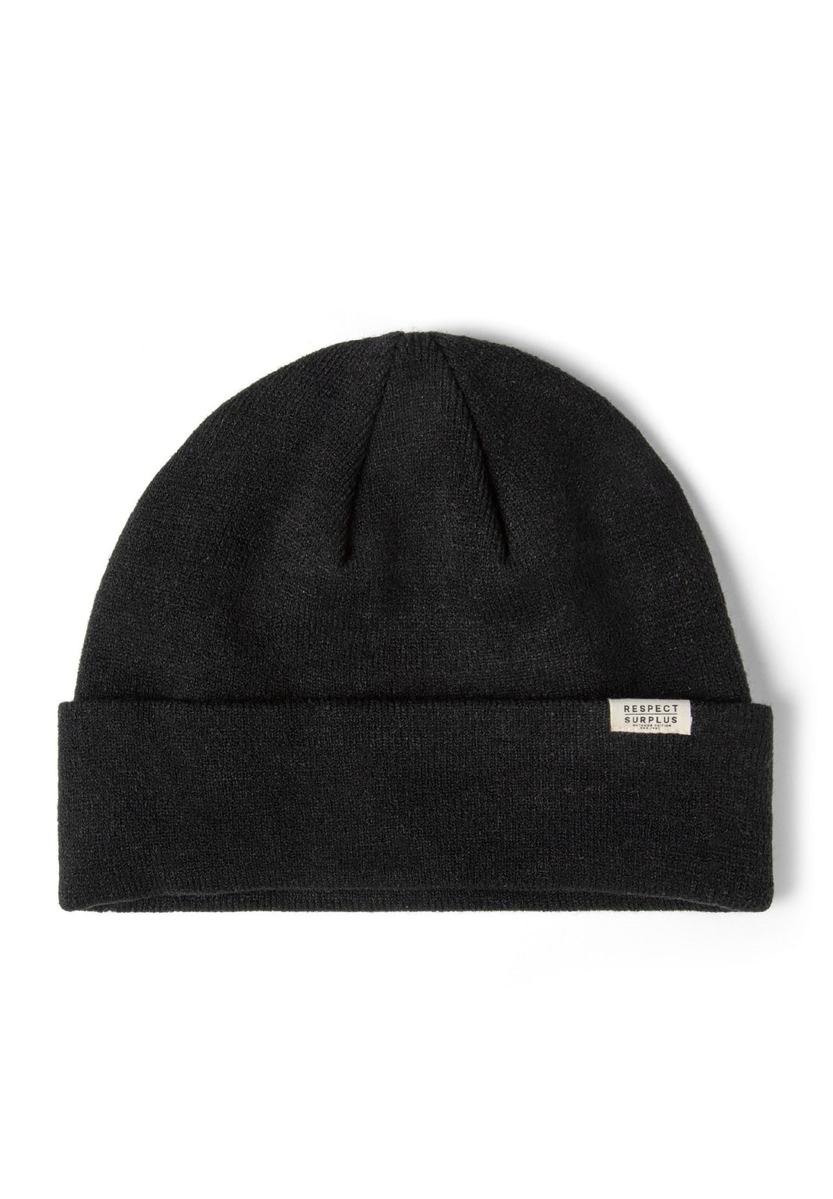 Black, pink and grey beanies, black hat front.