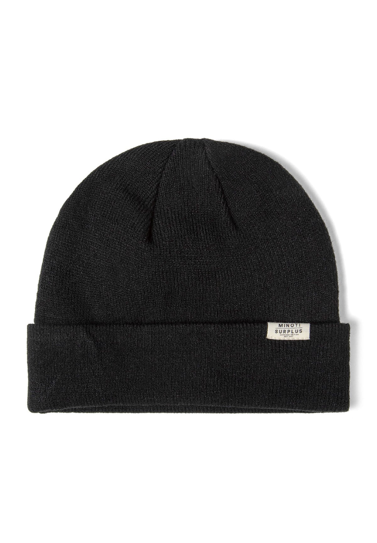 Black, pink and grey beanies, black hat front.
