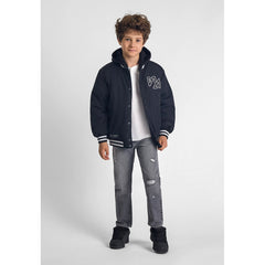 Boys' distressed jeans in grey