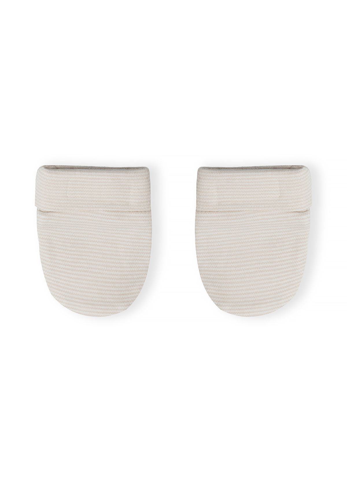 Babybeige 5-delige cadeauset met berenprint, krabhandschoentjes.
