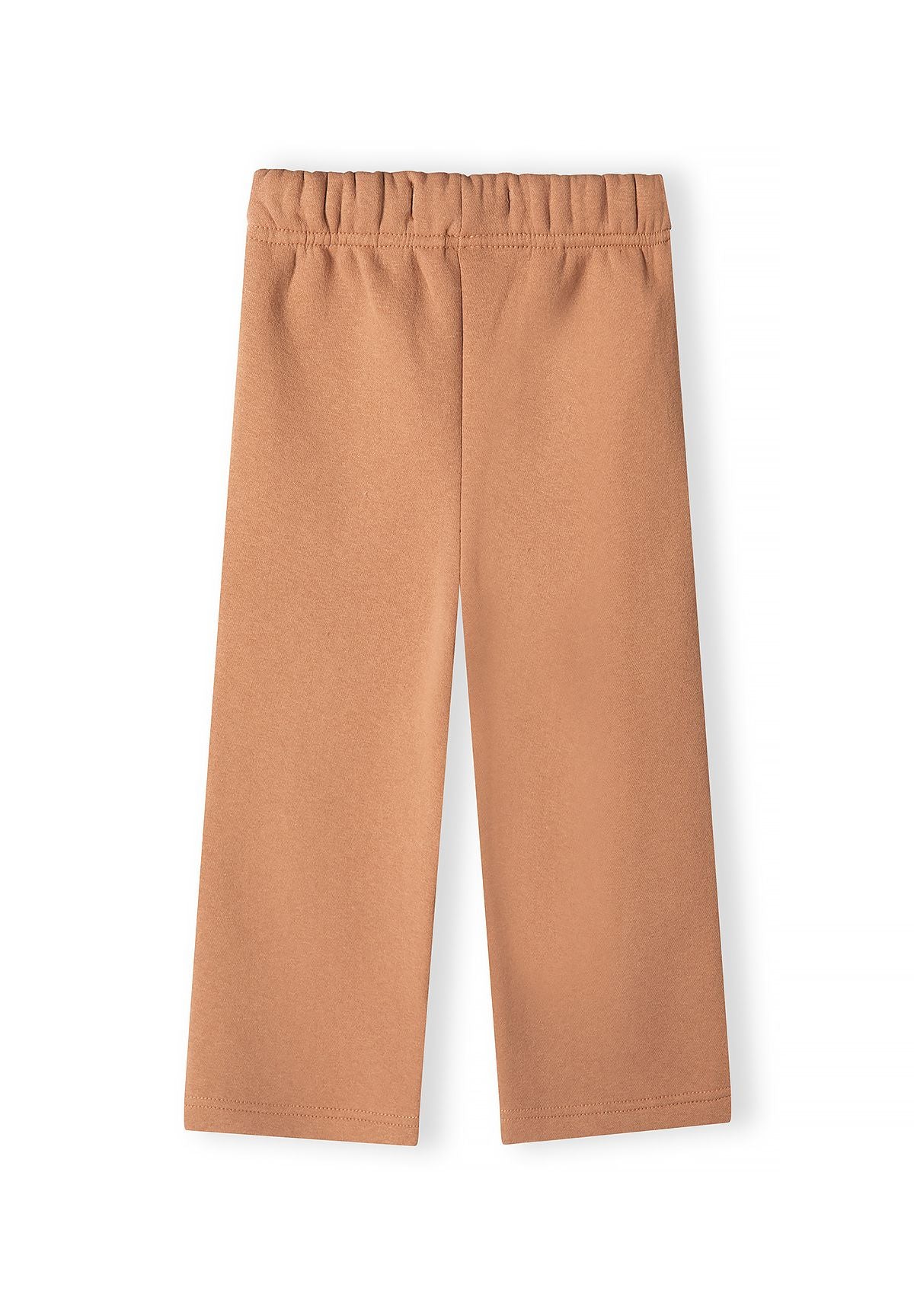 Set composto da felpa e pantaloni da bambina con coniglietto color cuoio, pantaloni, vista posteriore.