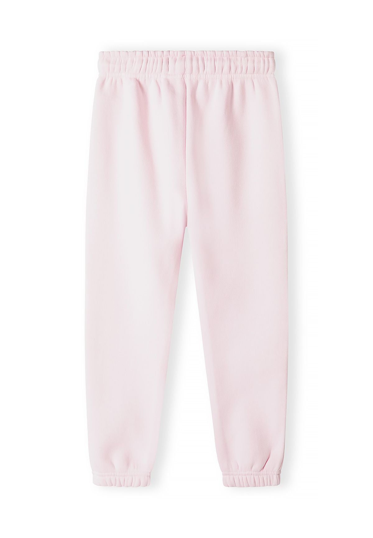Pantaloni da jogging da bambina con risvolto, neri, bianchi e rosa (confezione da 3), pantaloni da jogging rosa, retro.