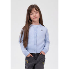 Kurzer Cardigan mit Schleifenstickerei