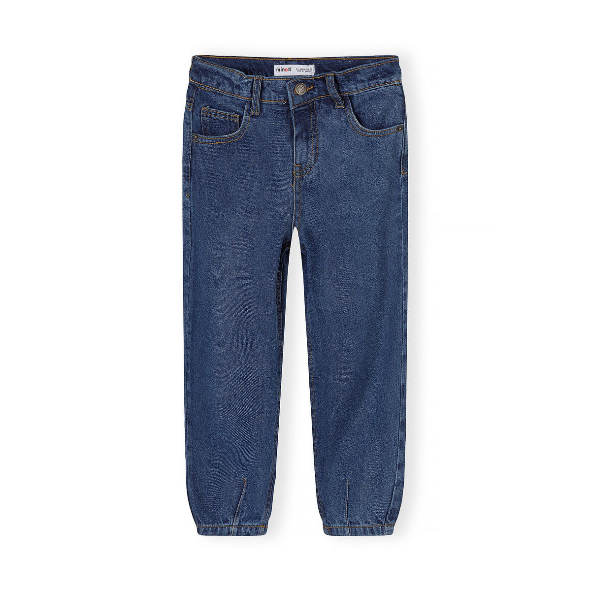 Girls' barrel-leg jeans in blue — complete product view for square Shop card