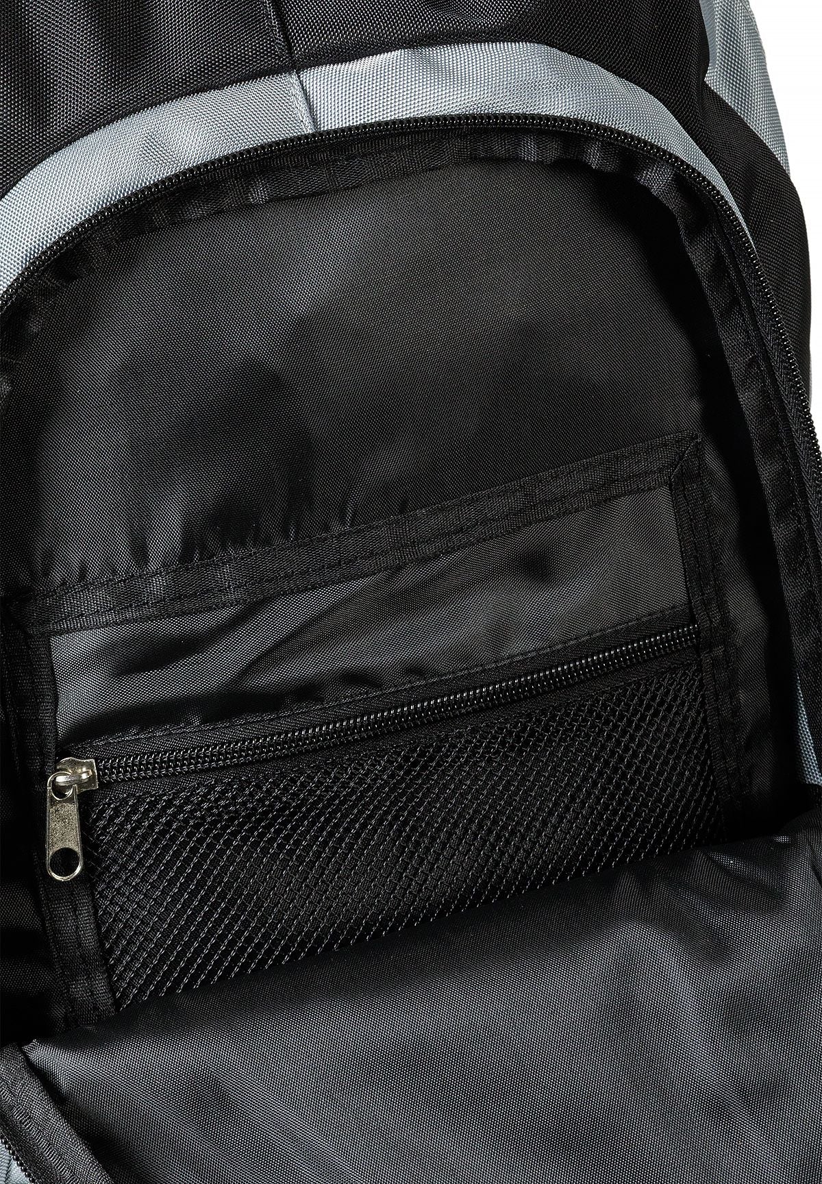 Boys' grey backpack with a contrast zip and two compartments – Minoti 33BAG254, 5