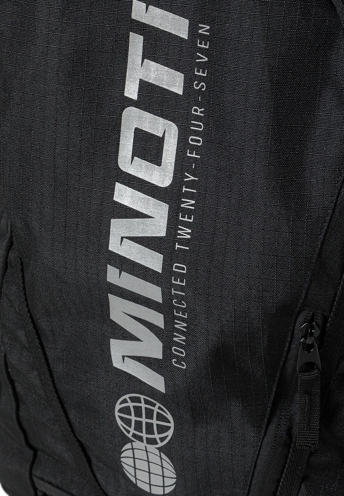 Logo Print Ripstop Backpack, black – Minoti 33BAG250, 6
