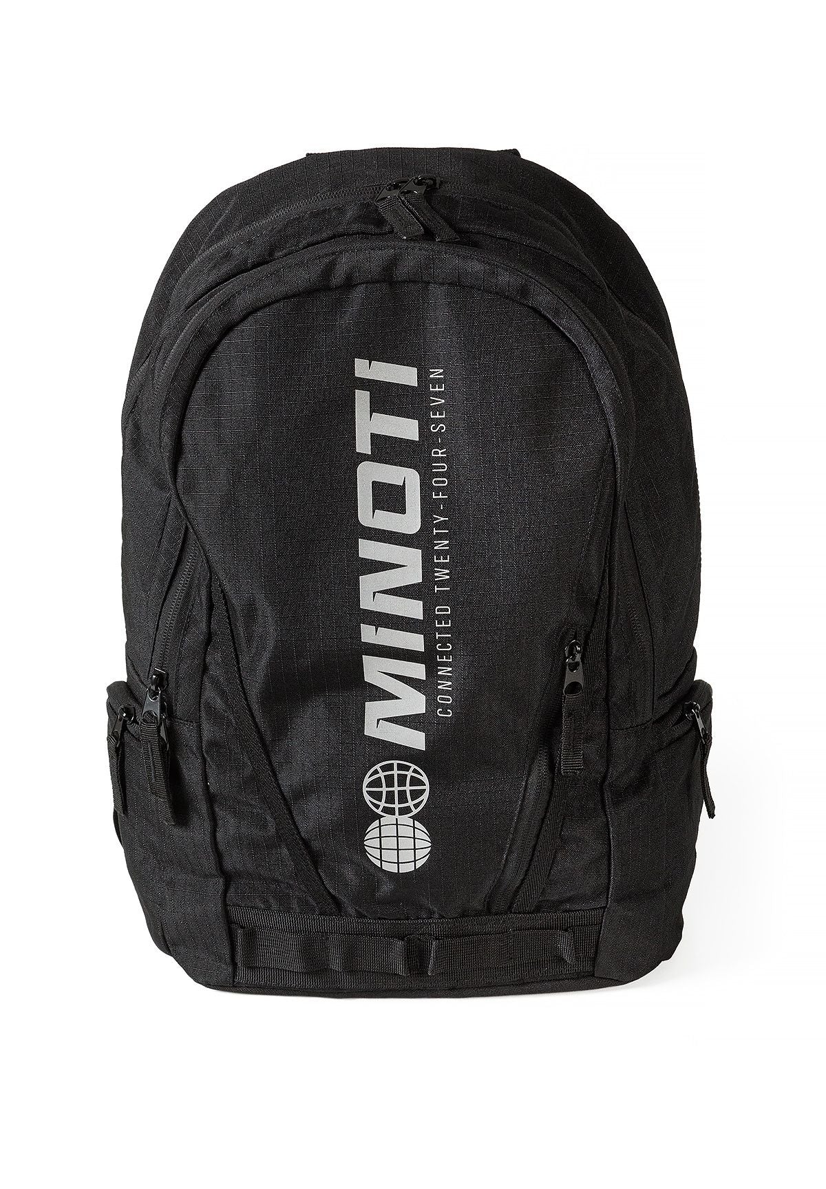 Logo Print Ripstop Backpack, black – Minoti 33BAG250