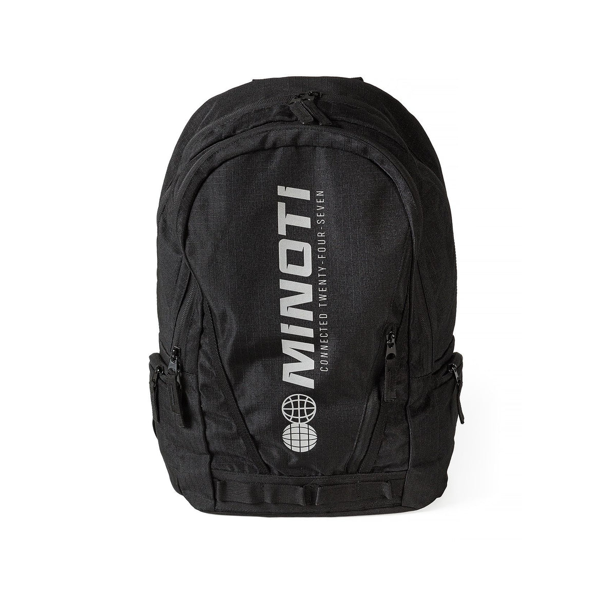Kids' multi-pocket backpack in black — complete product view for square Shop card