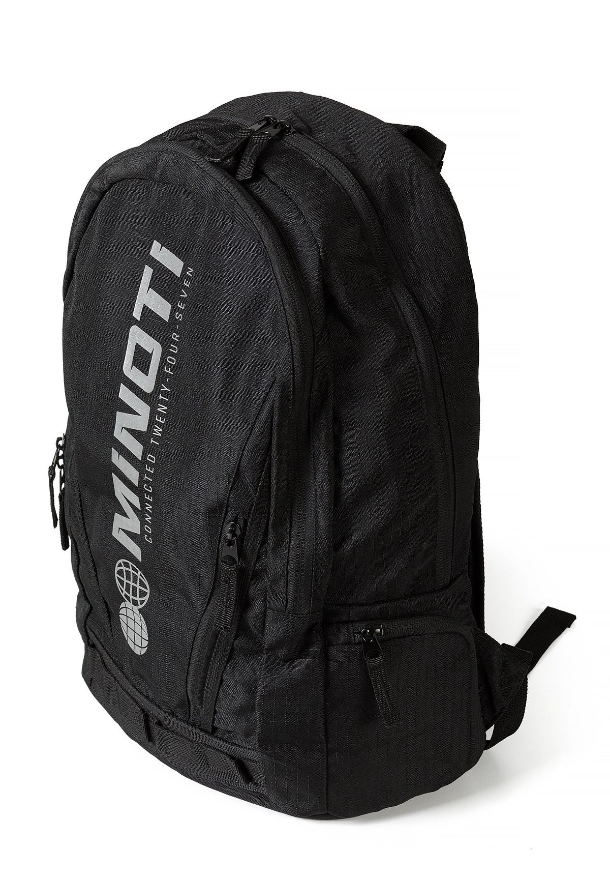 Logo Print Ripstop Backpack, black – Minoti 33BAG250, 2