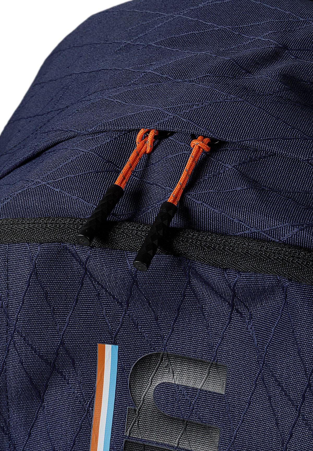 Boys' navy backpack with a large logo print and mesh pockets – Minoti 33BAG252, 6