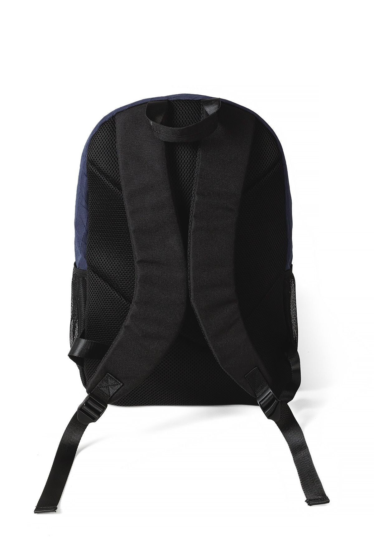 Boys' navy backpack with a large logo print and mesh pockets – Minoti 33BAG252, 3