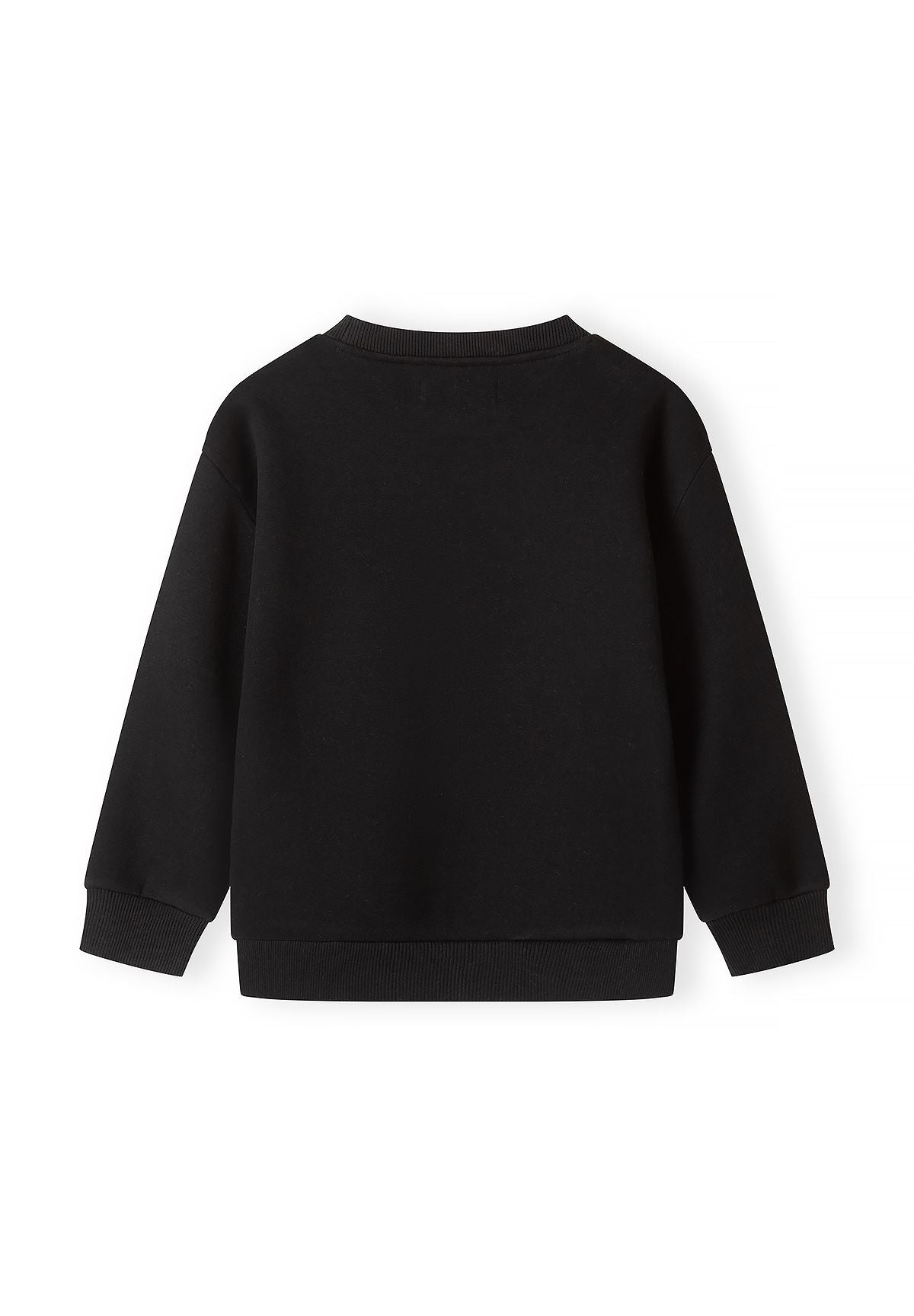 Lichtgroene en zwarte sweatshirts met print voor kinderen (set van 2), zwarte sweatshirt, achterkant.