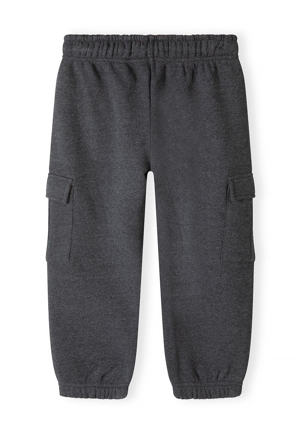 Zwarte en antracietkleurige cargo-joggingbroeken voor jongens (set van 2), antracietkleurige joggingbroek, achterkant.