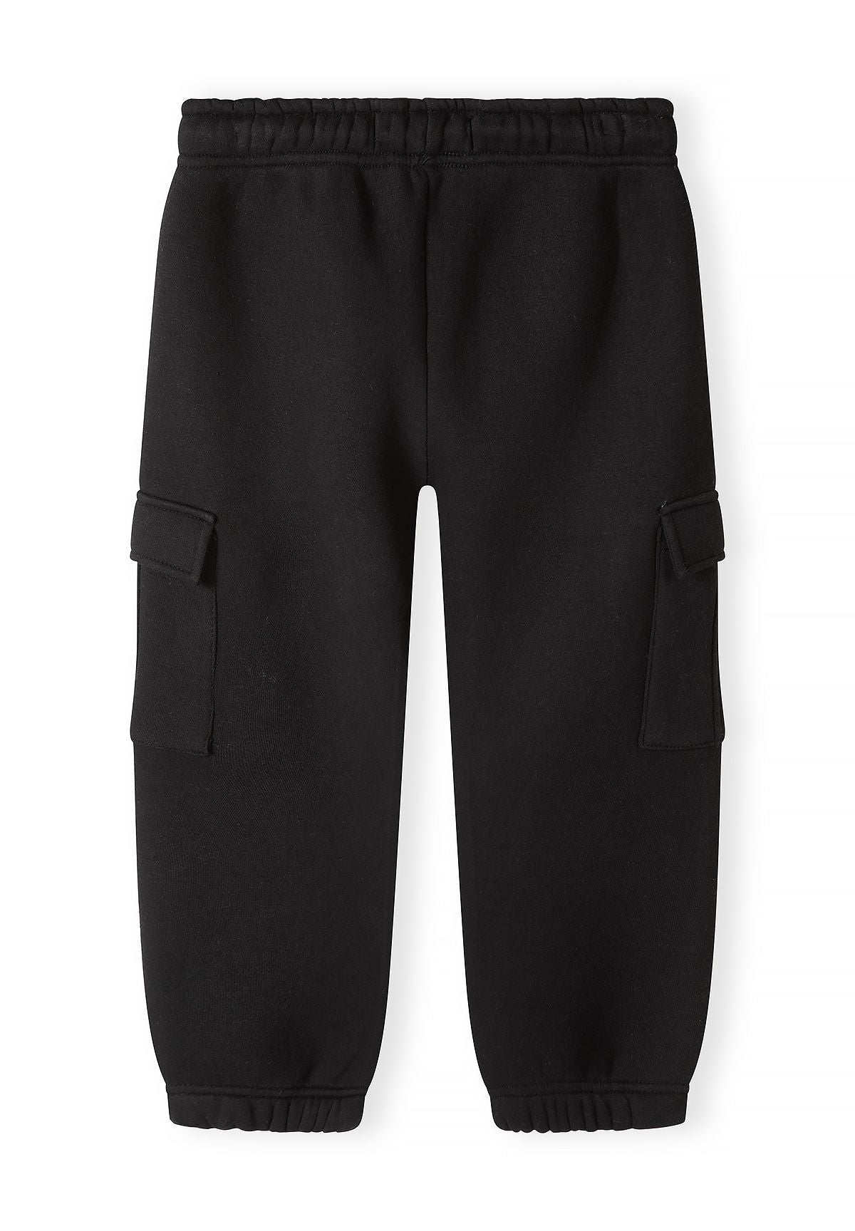 Zwarte en antracietkleurige cargo-joggingbroeken voor jongens (set van 2), zwarte joggingbroeken, achterkant.