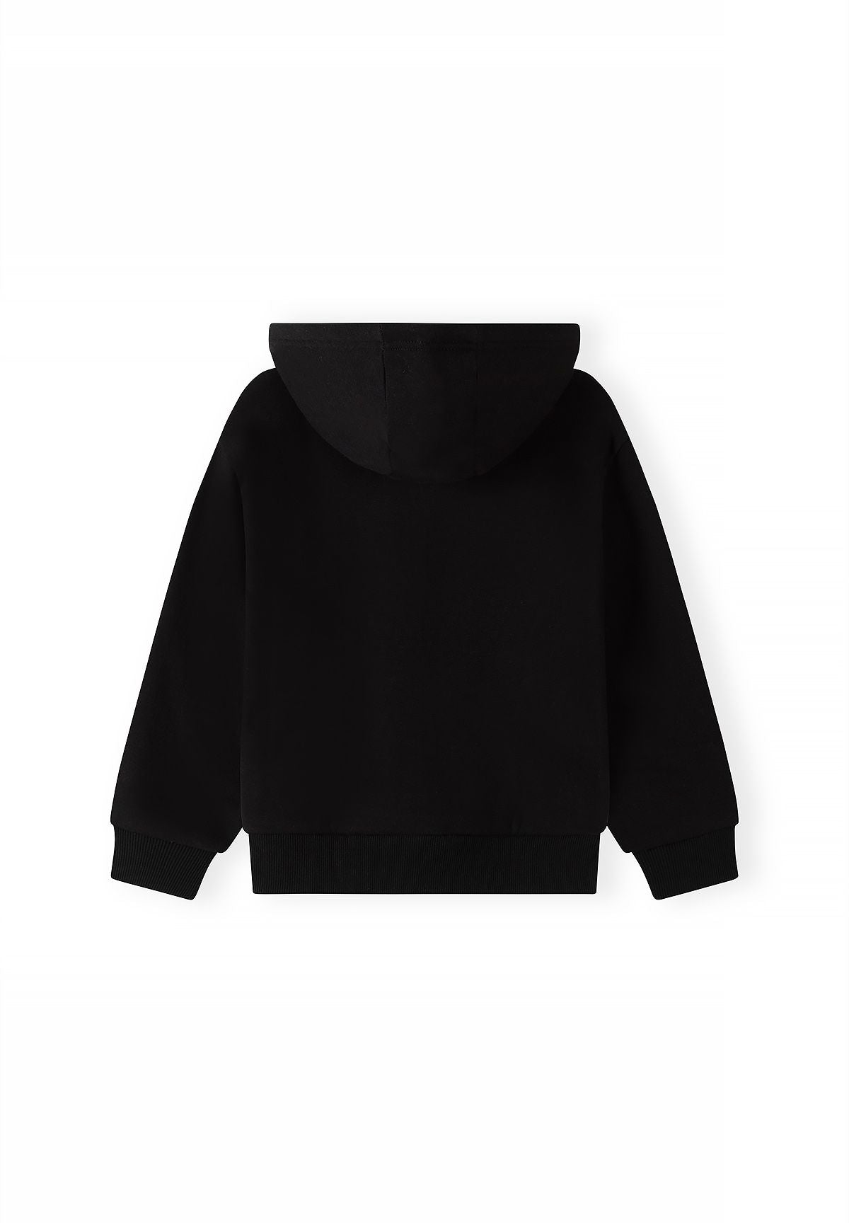 Zwarte en antracietkleurige hoodies met capuchon voor jongens (set van 2), zwarte hoodie, achterkant.