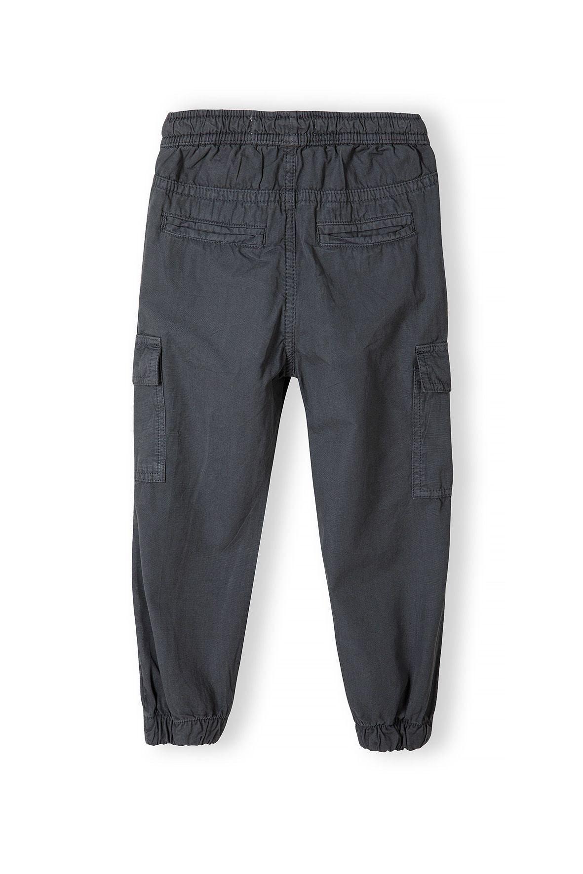 Pull-On Cargo Trousers, Black, Elasticated Waist - 3
