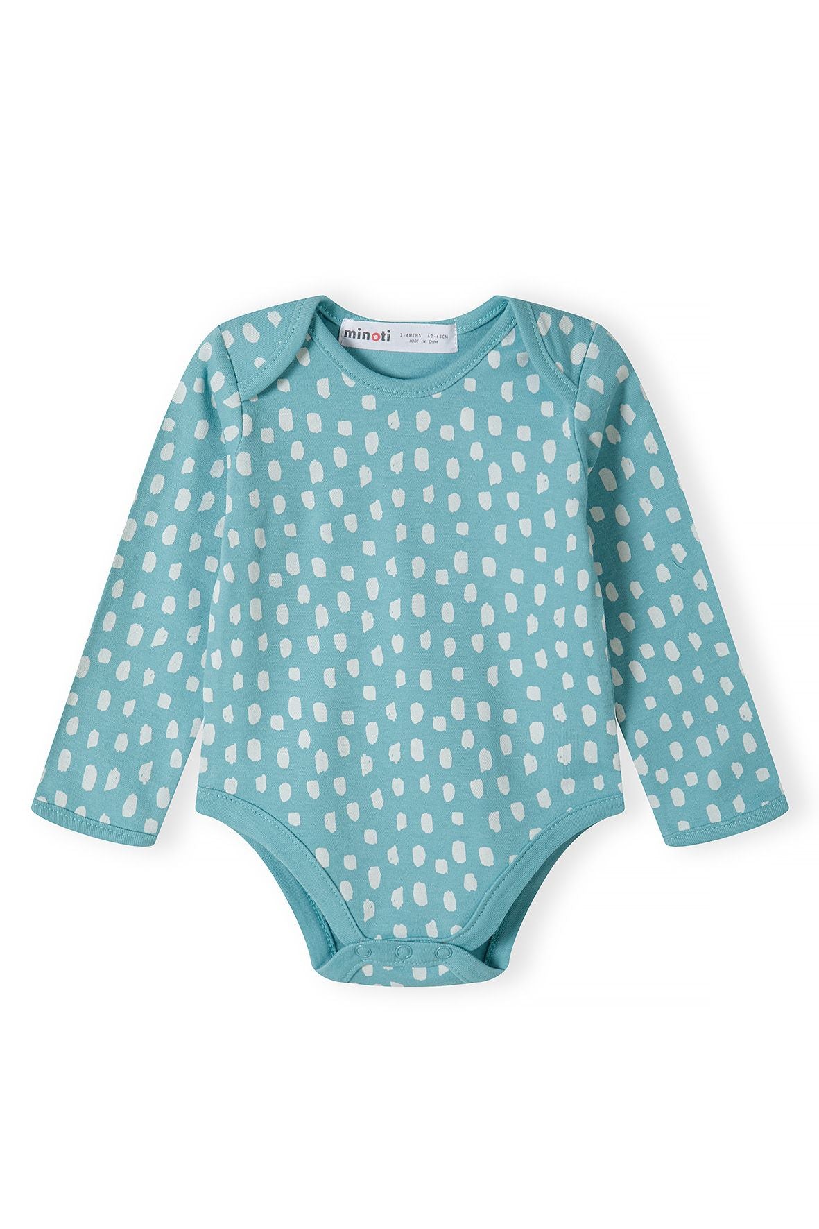 Long Sleeve Bodysuits 4-Pack, Rainbow Unicorn Print, Pink Teal - 2