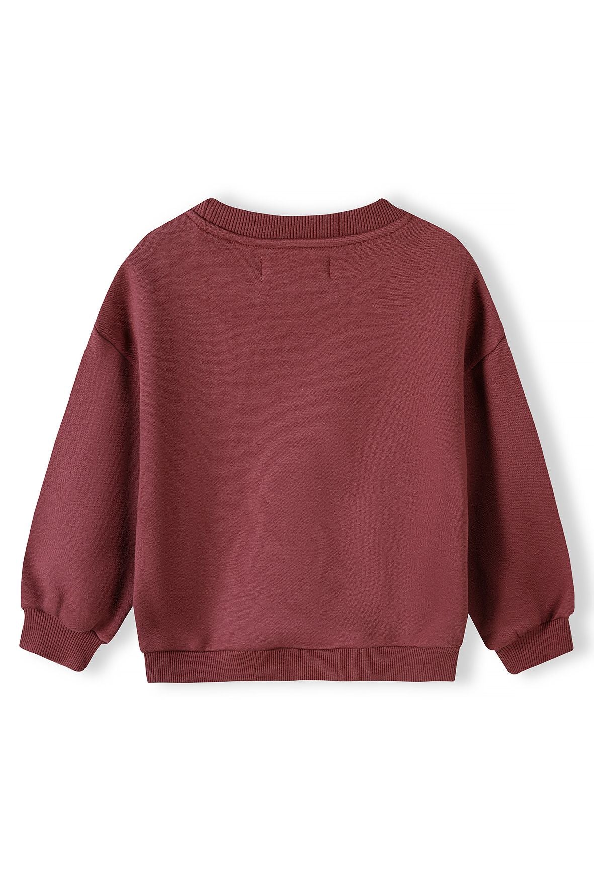 Crew Sweatshirt London Print Burgundy - 3
