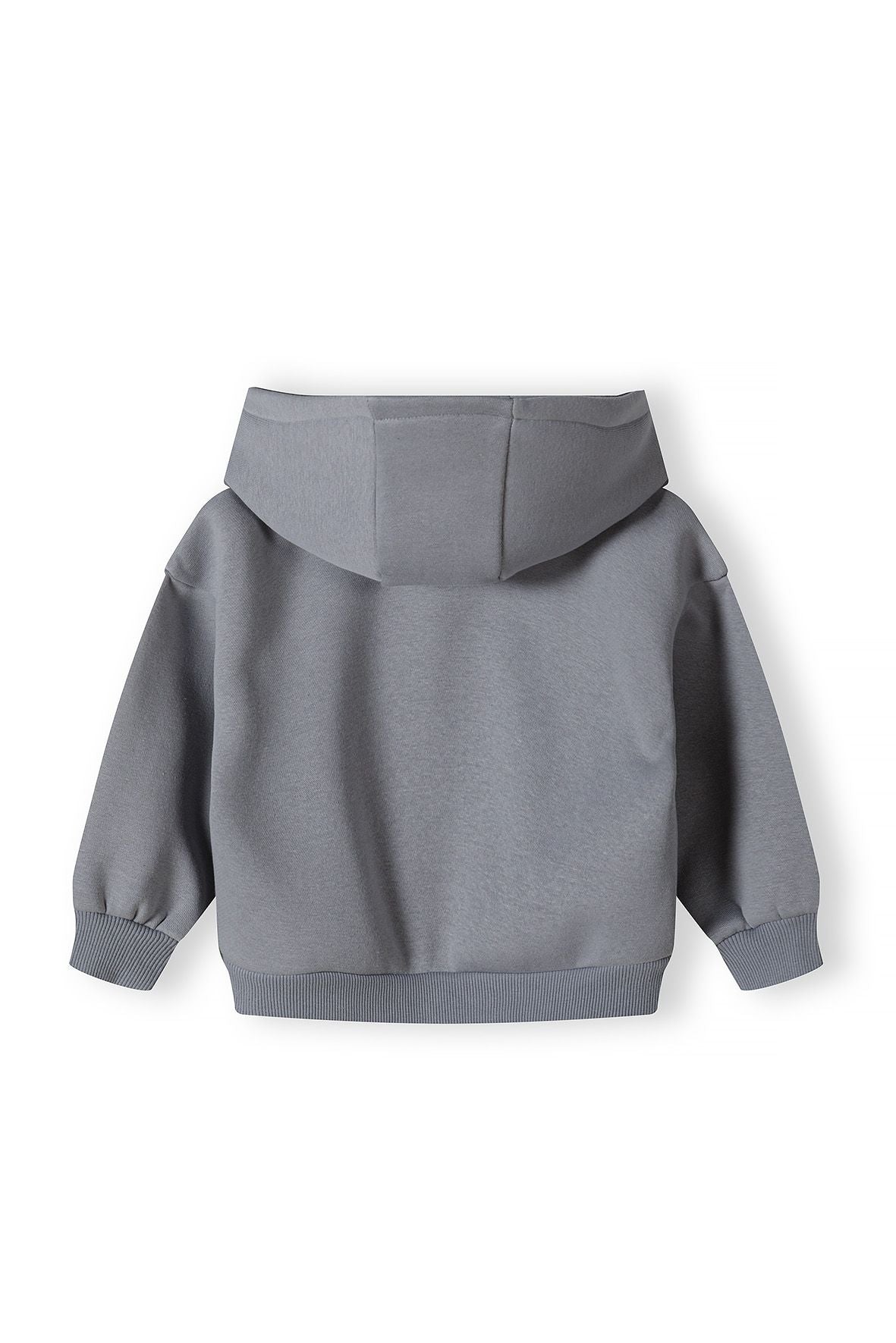 Zip-Up Hoodie, Grey, Fleece - 3