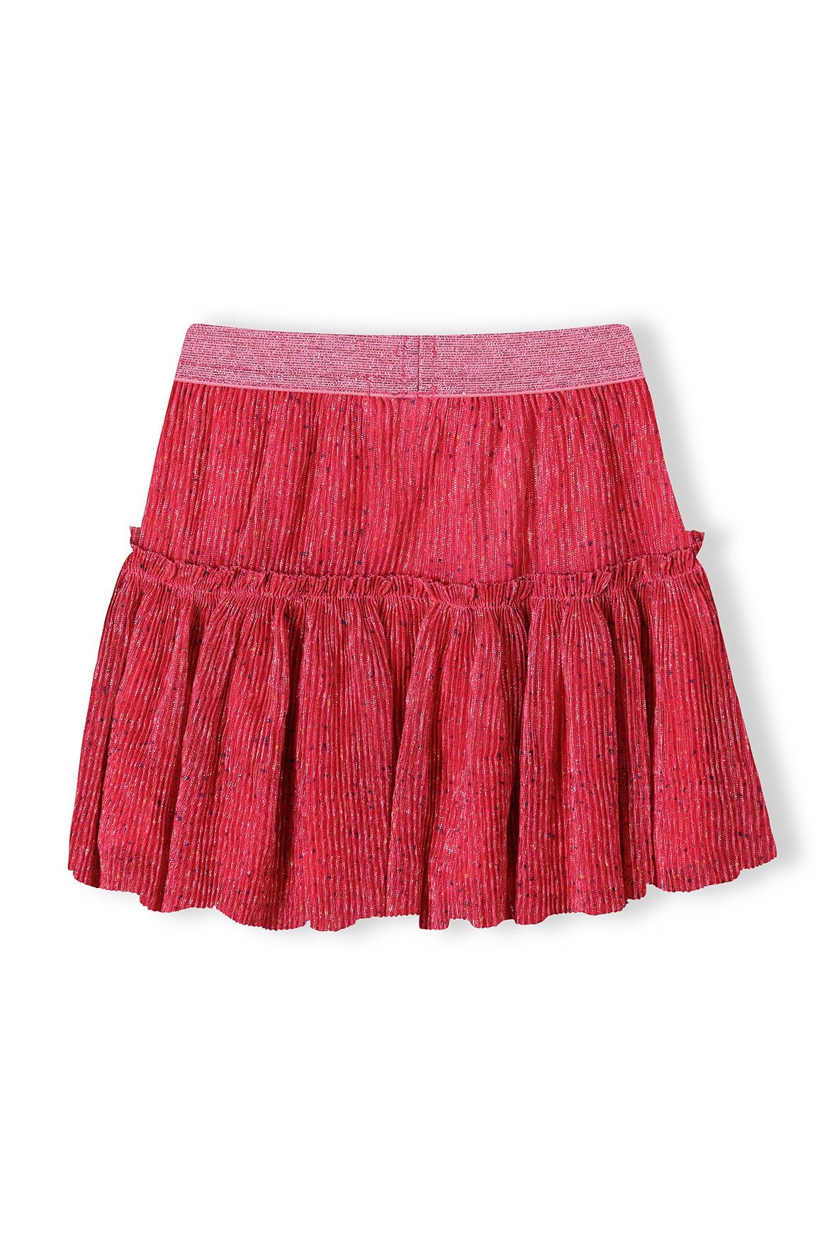 Pleated Party Skirt, Sparkle Pink, Tiered - 2