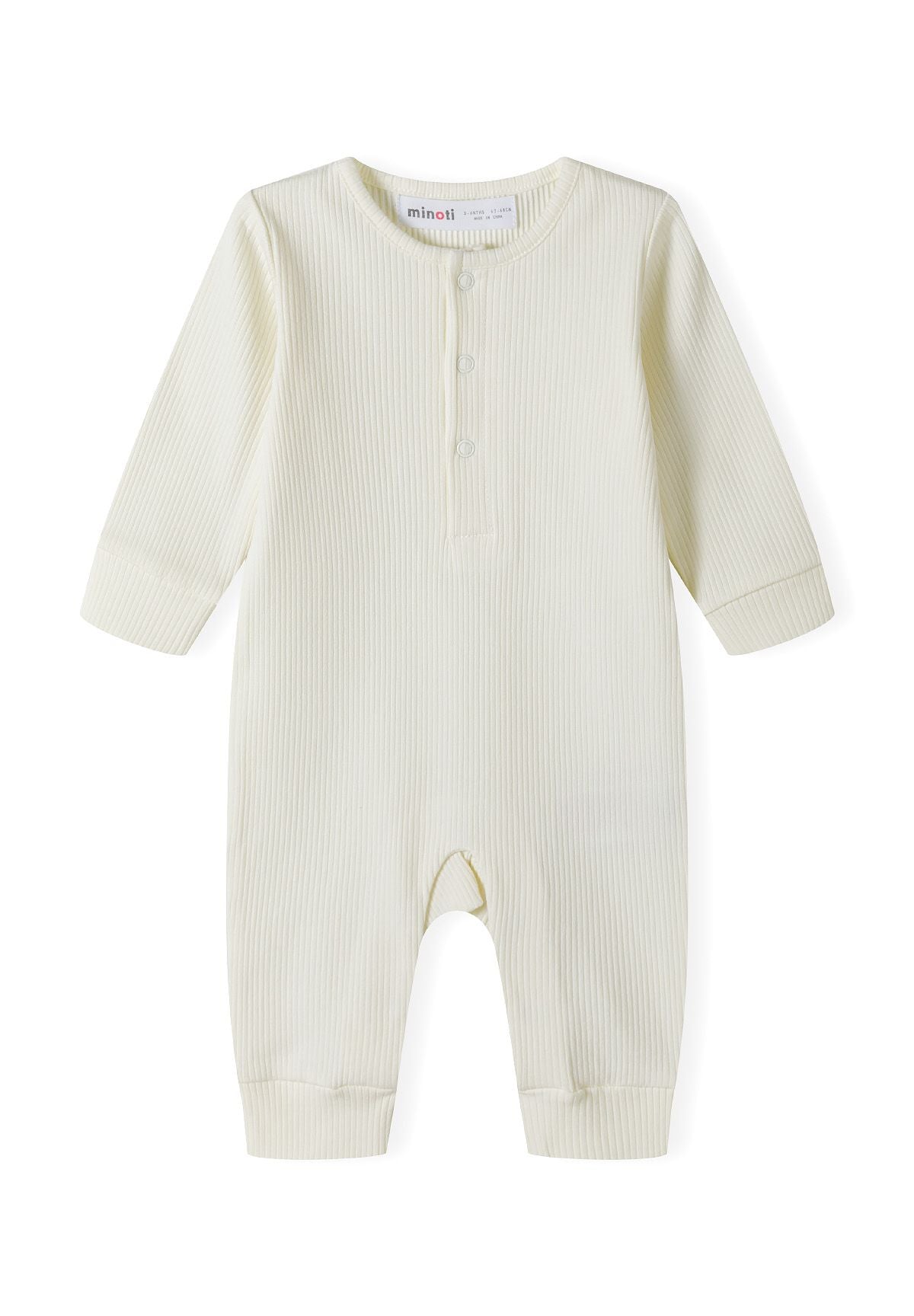Ribbed Rompers 2-Pack, Cream & Sage Green - 3