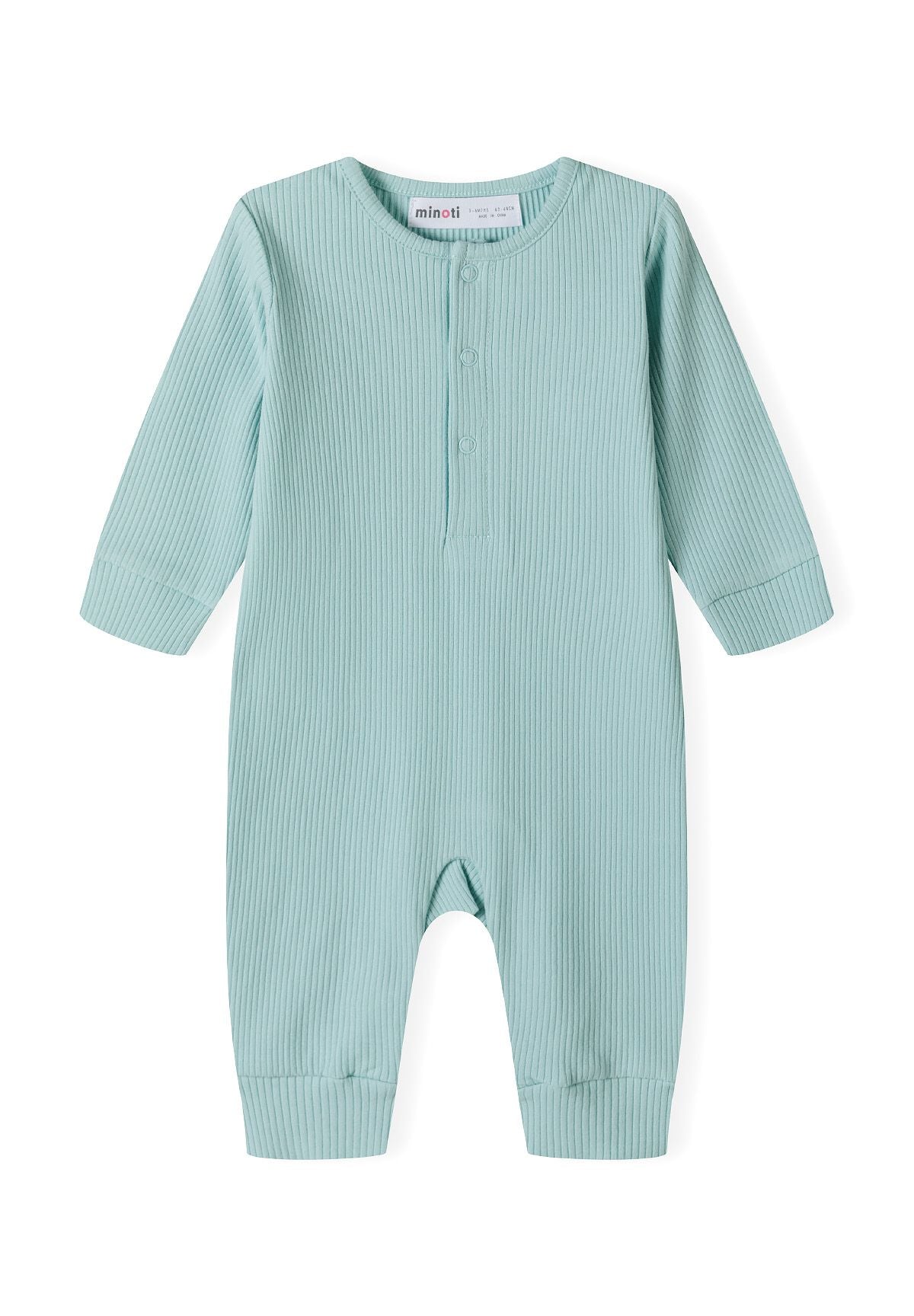 Ribbed Rompers 2-Pack, Cream & Sage Green - 6