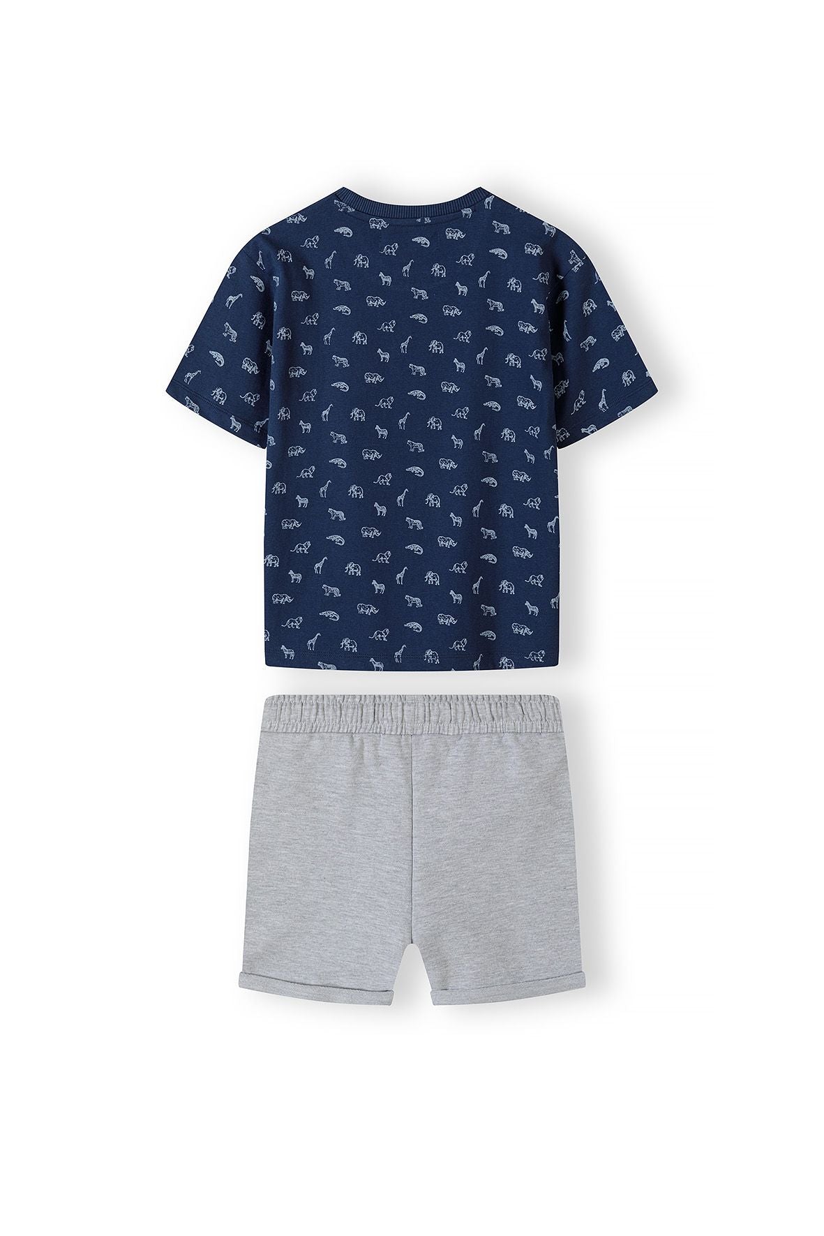 T-shirt & Shorts Set, Wild Thing Safari, Navy Grey - 2